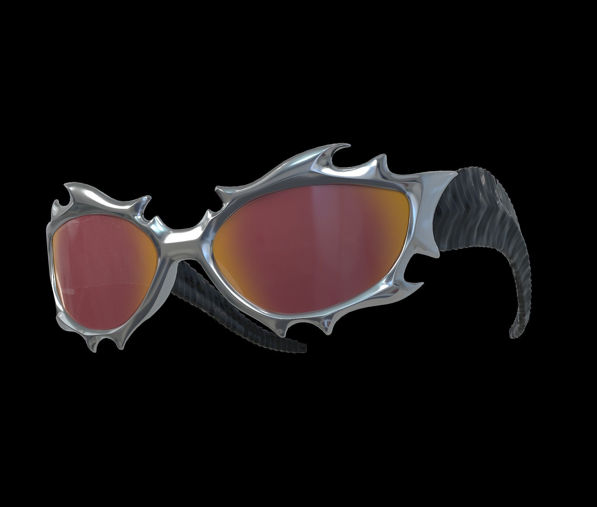 Gentle Monster x Tekken 8 Sunglasses Low-poly 3D model_5