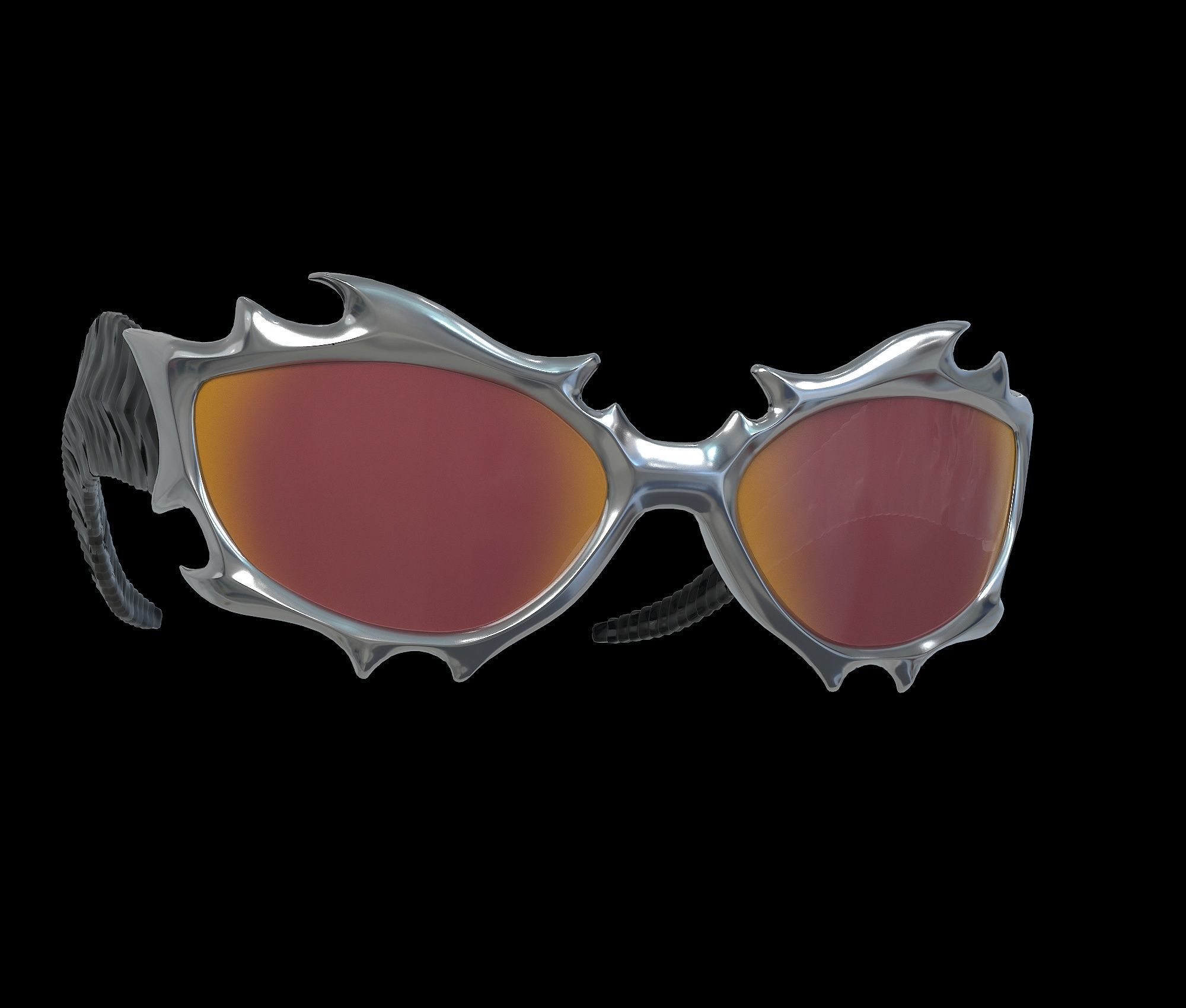 Gentle Monster x Tekken 8 Sunglasses Low-poly 3D model_8