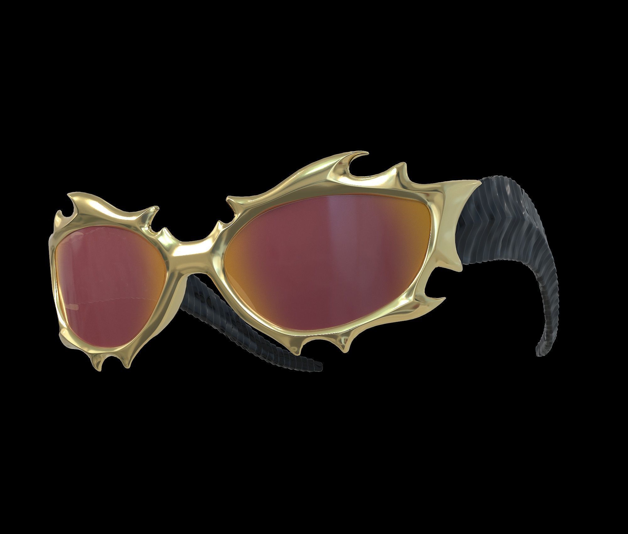 Gentle Monster x Tekken 8 Sunglasses Low-poly 3D model_6