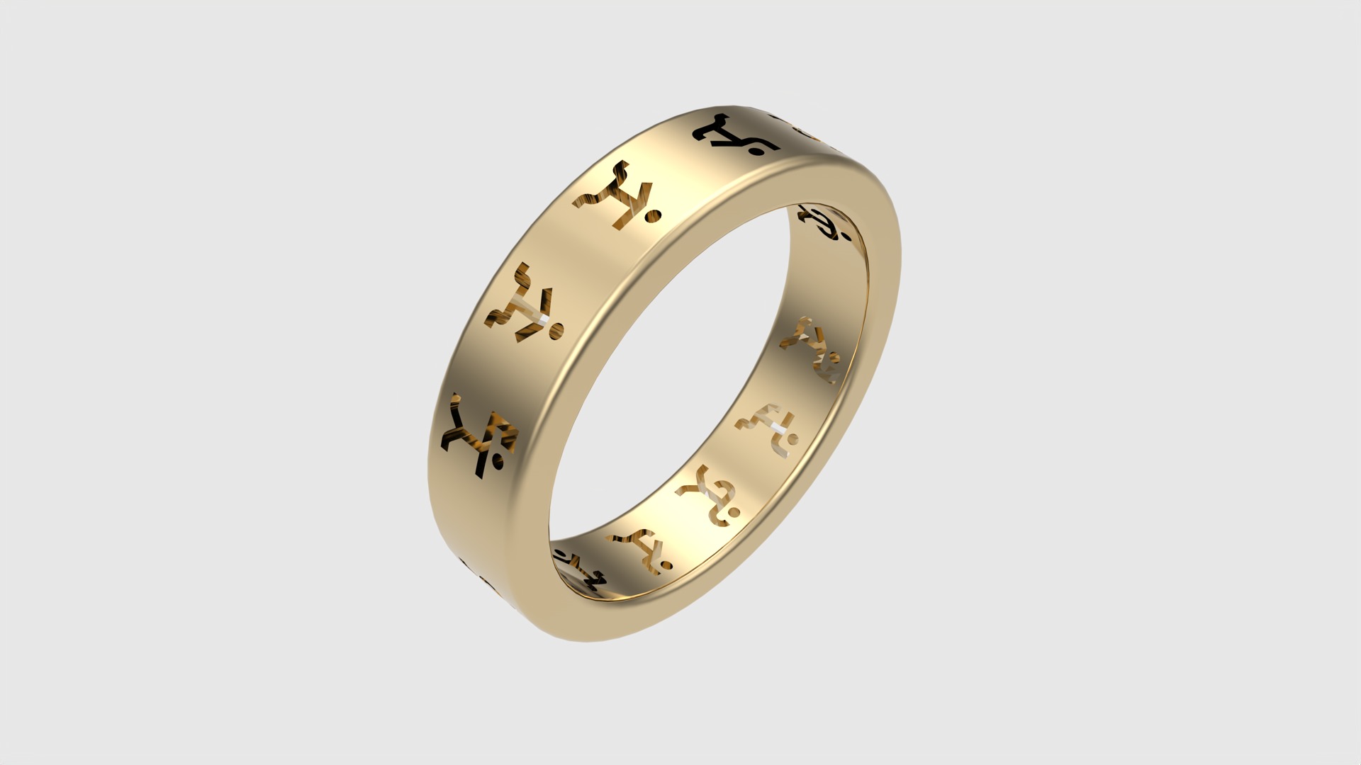 Dancing Men Sherlock Holmes Band JDBCo 3D print model_25