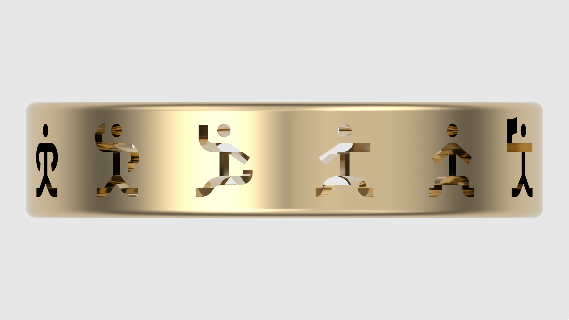 Dancing Men Sherlock Holmes Band JDBCo 3D print model_6