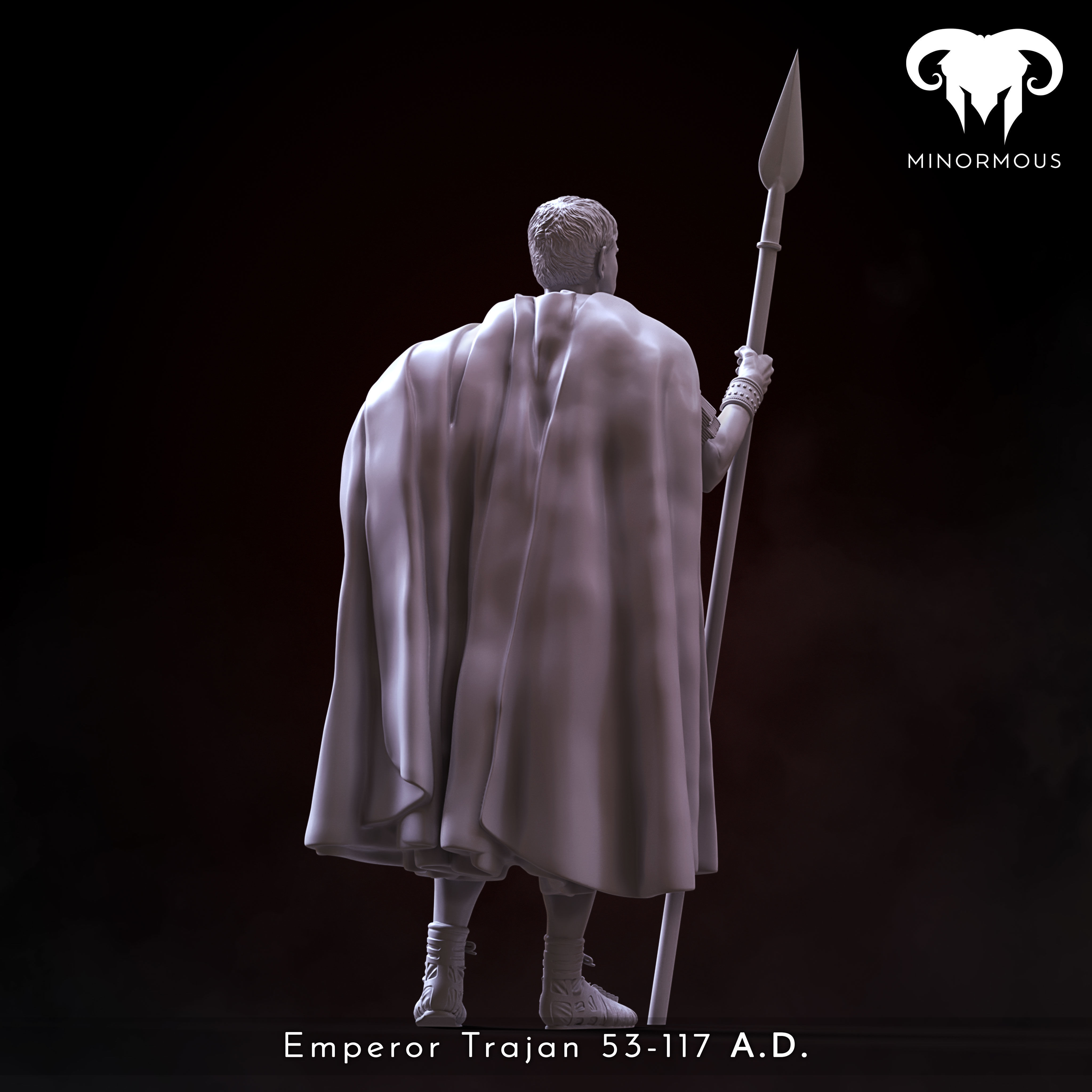 Bundle - Roman Emperor Trajan 98 to 117 AD Conquering the World 3D print model_9