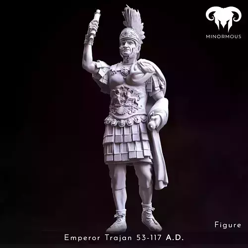 Figure - Roman Emperor Trajan 98-117 AD From Soldier to Emperor 3D print model