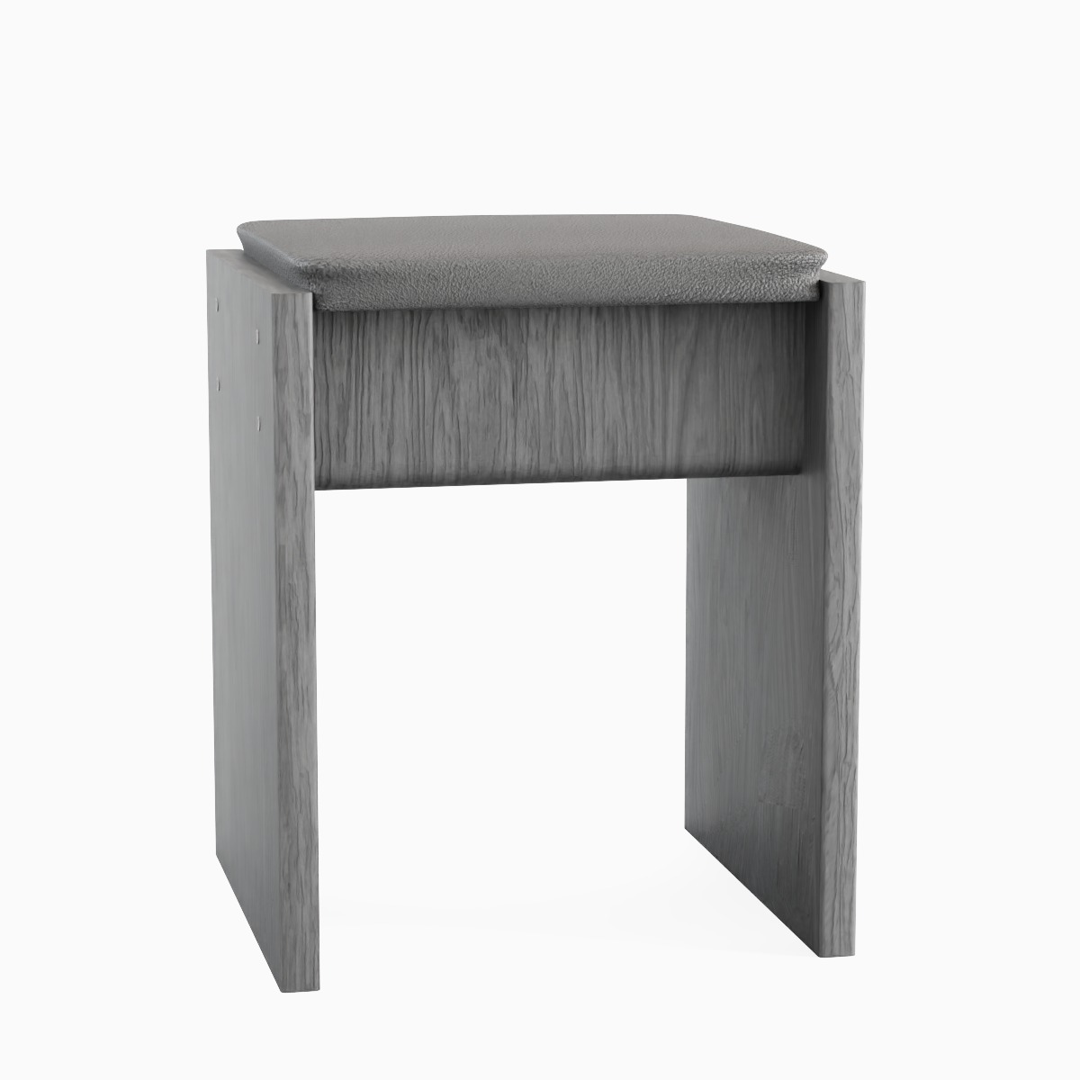 Wooden Stool 03 3D model_1