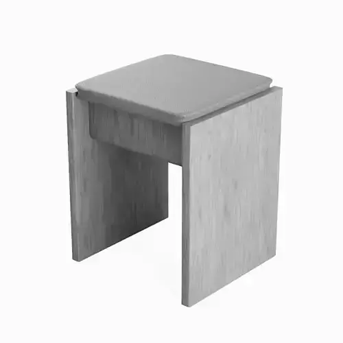 Wooden Stool 03
