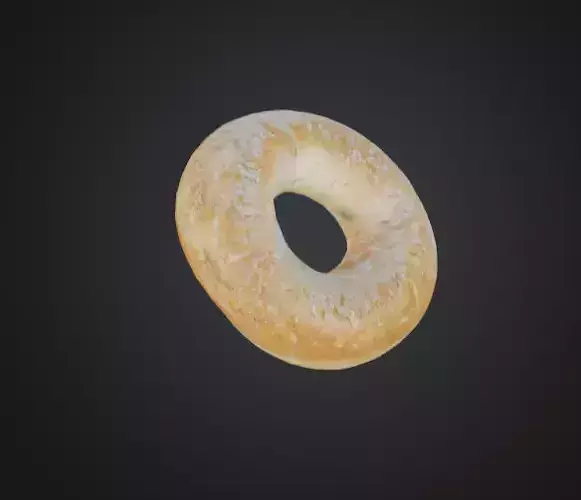 Realistic Bagel 3D Model
