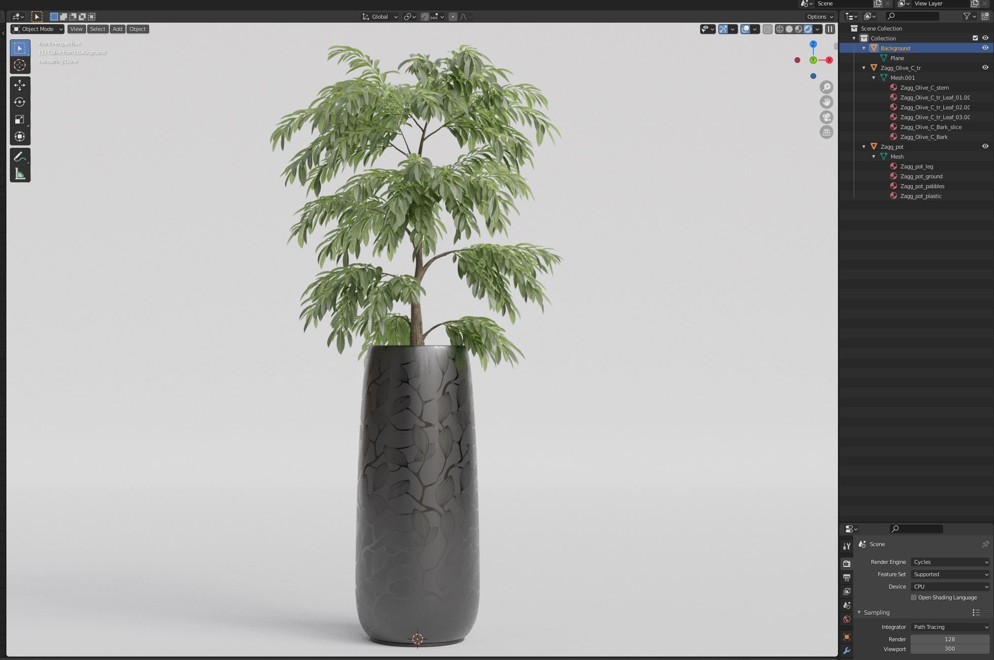 Plants collection 1159 3D model_6