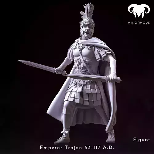 Figure - Roman Emperor Trajan 98-117 AD The Sword of Rome 3D print model