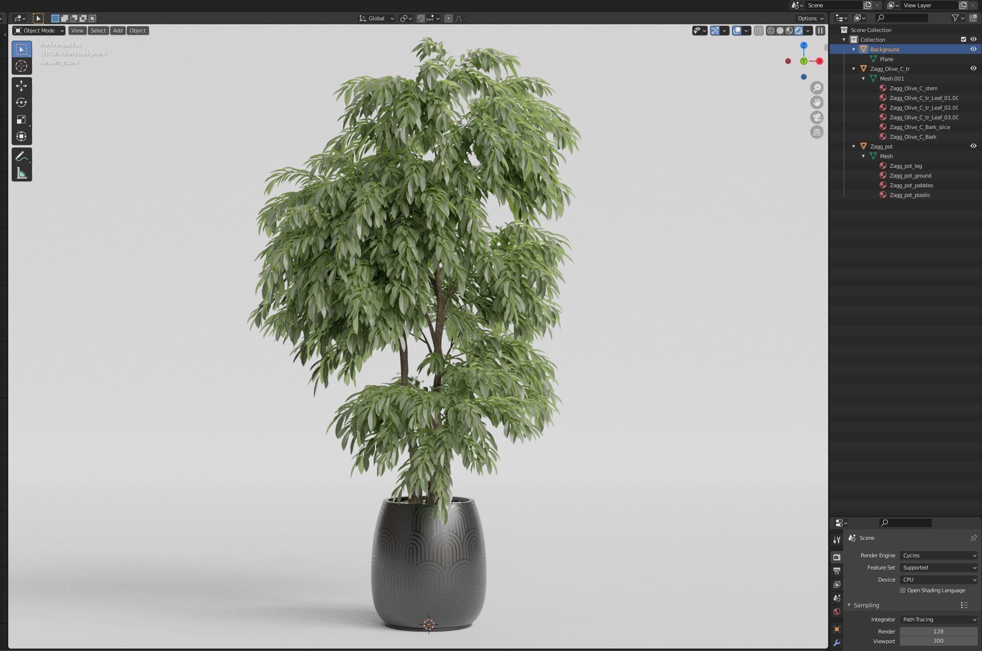 Plants collection 1160 3D model_6