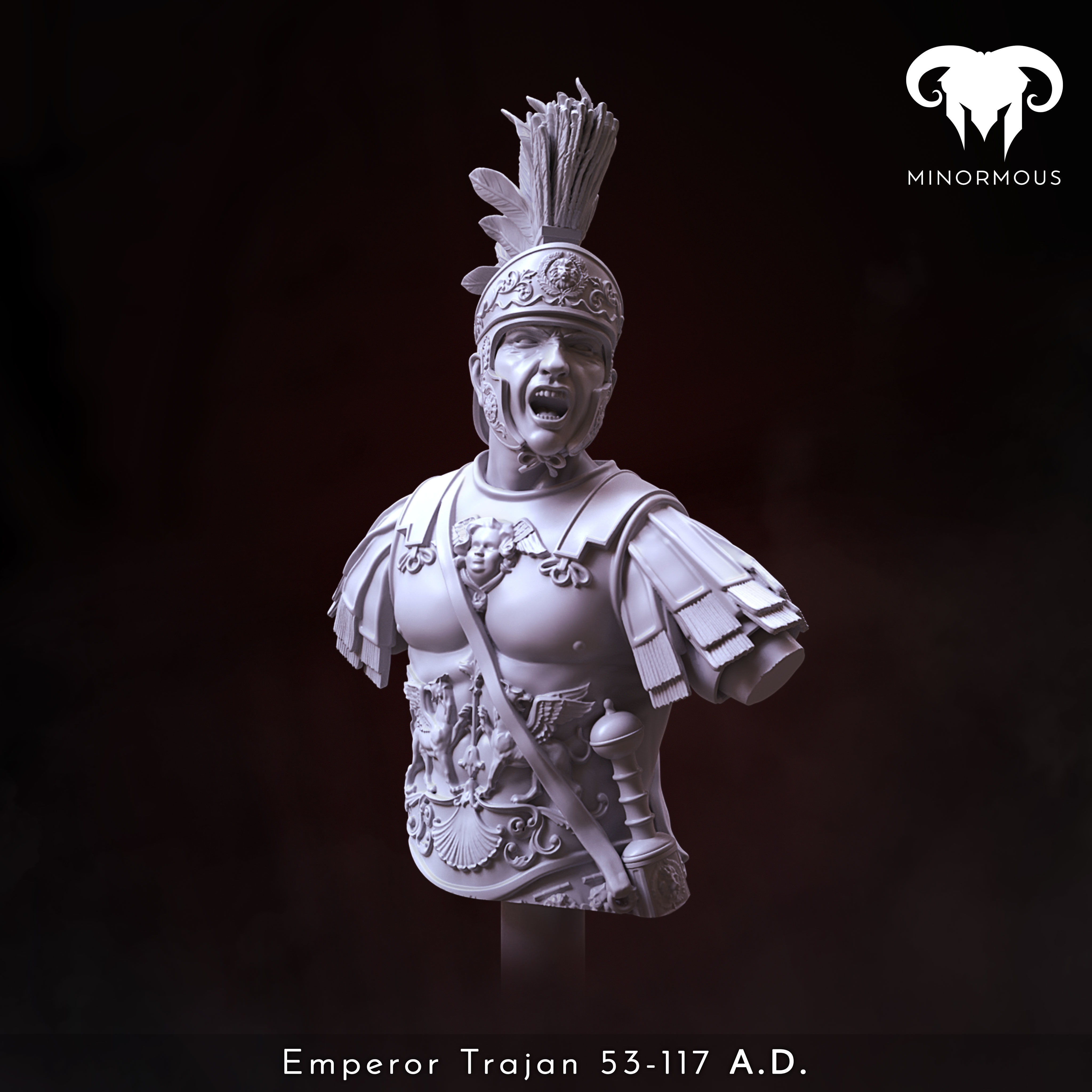 Bundle - Roman Emperor Trajan 98-117 AD The Sword of Rome 3D print model_9