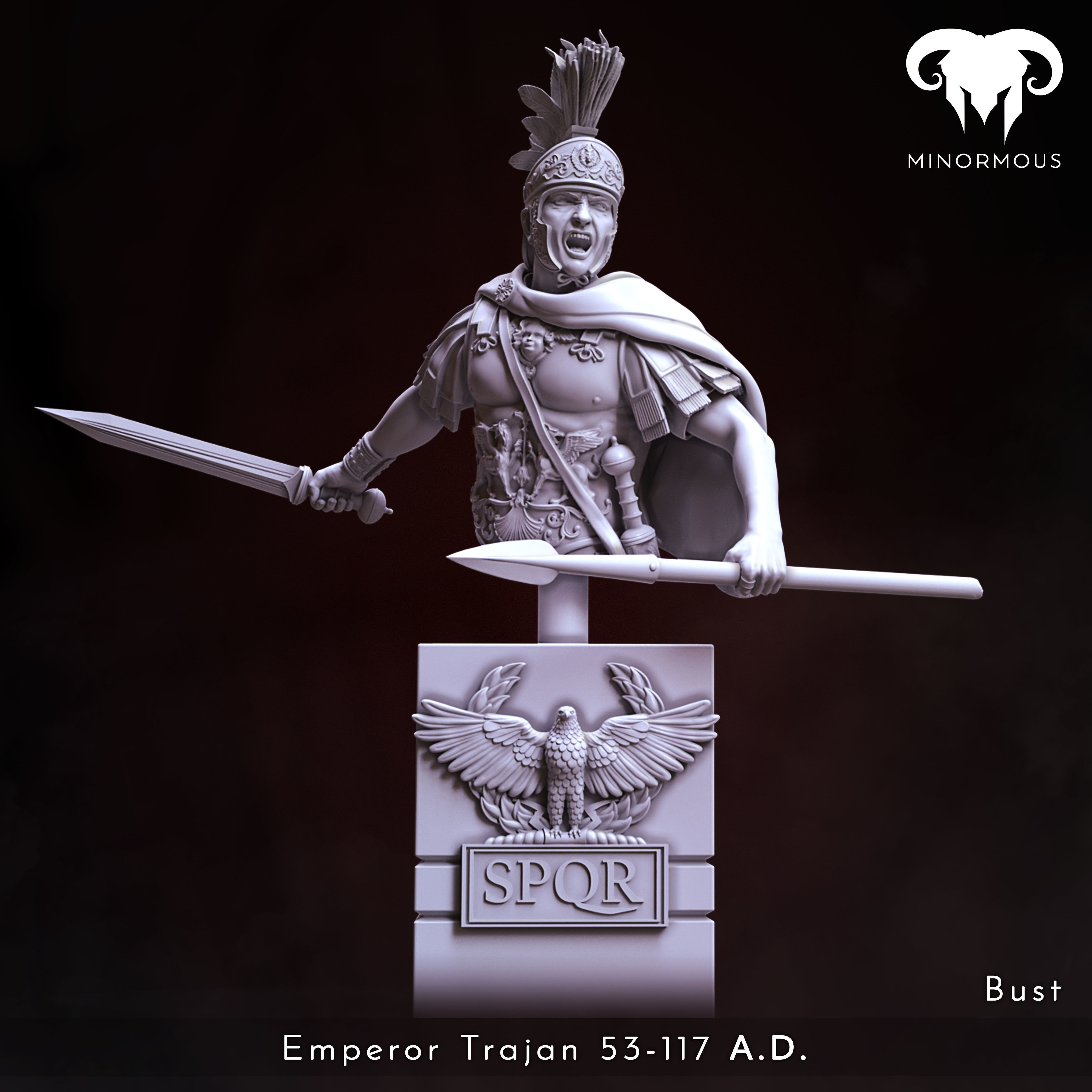 Bundle - Roman Emperor Trajan 98-117 AD The Sword of Rome 3D print model_6