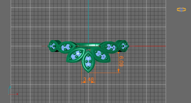 Leaf shape wedding 3D print model_2