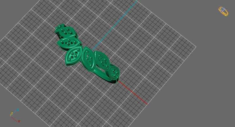 Leaf shape wedding 3D print model_5