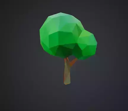 Low Poly Tree - Stylized 3D Model