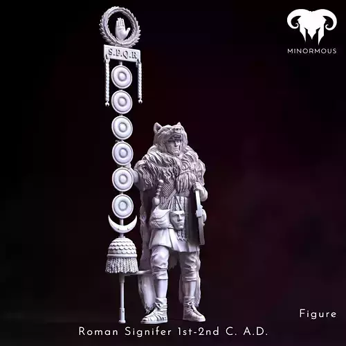 Figure - Roman Signifer 1st-2nd CAD Symbol of Power