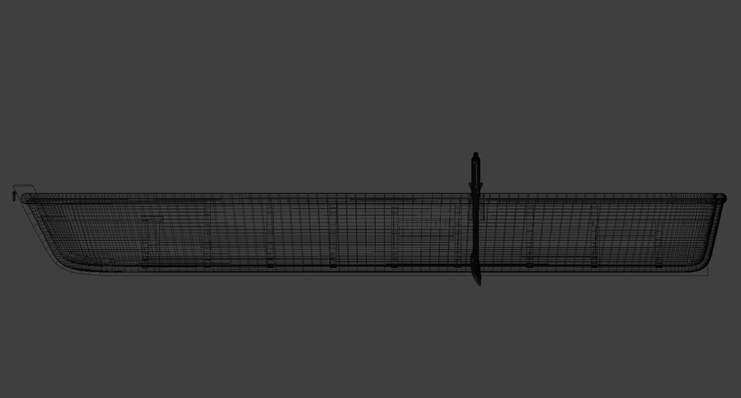 Recreational boat on oars for river and lake Free 3D model_4