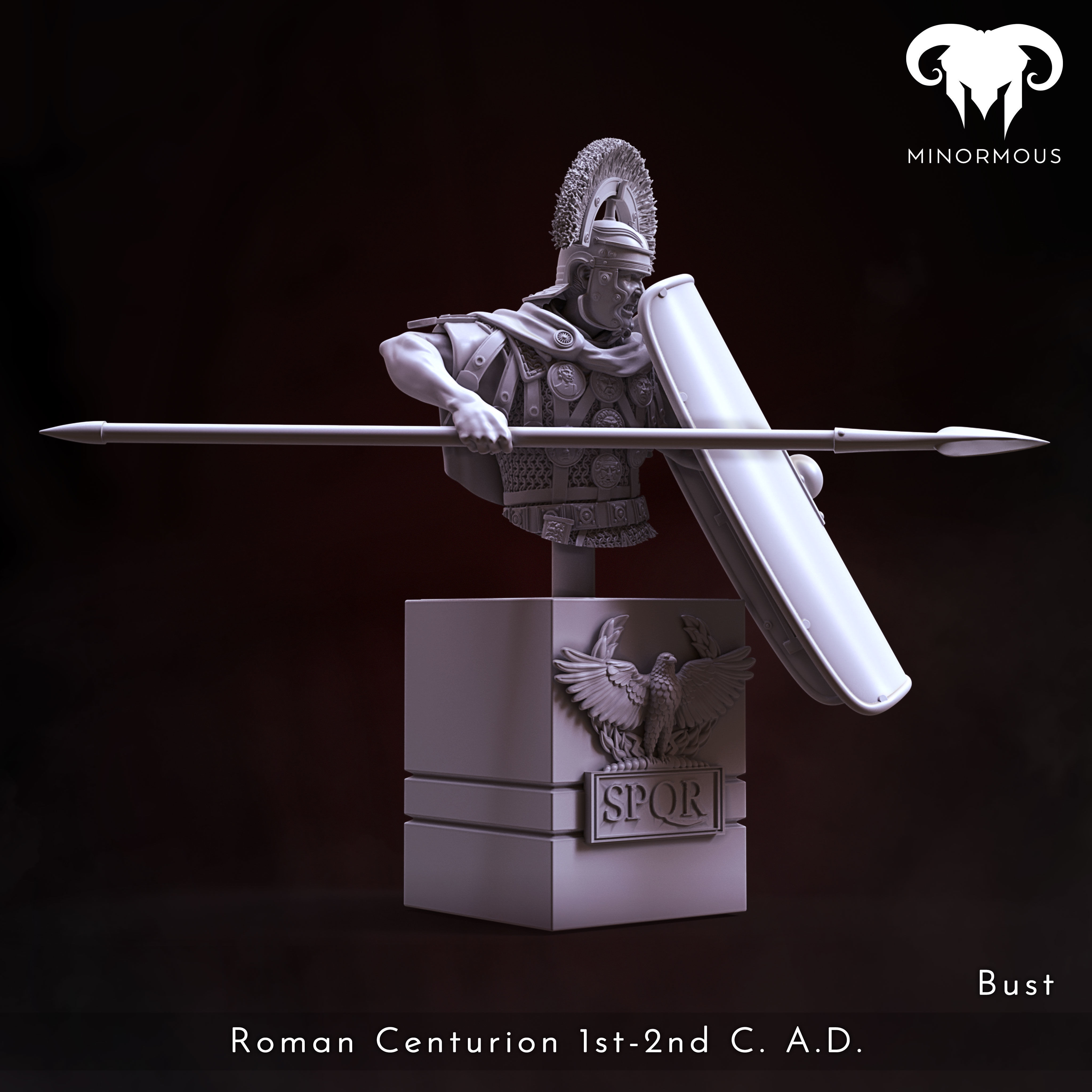 Bundle - Roman Centurion 1st-2nd CAD Spear of Rome 3D print model_8