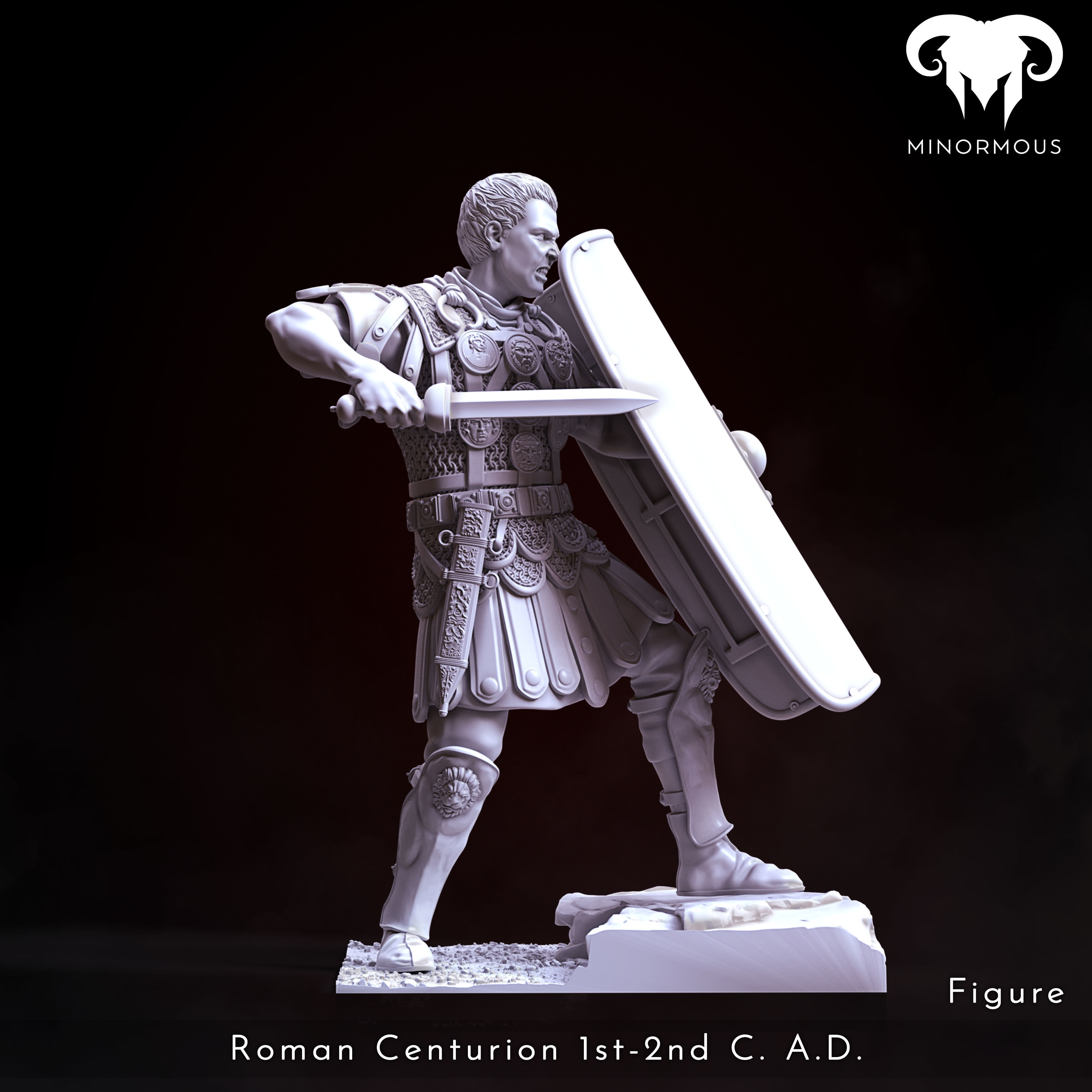 Bundle - Roman Centurion 1st-2nd CAD Spear of Rome 3D print model_11