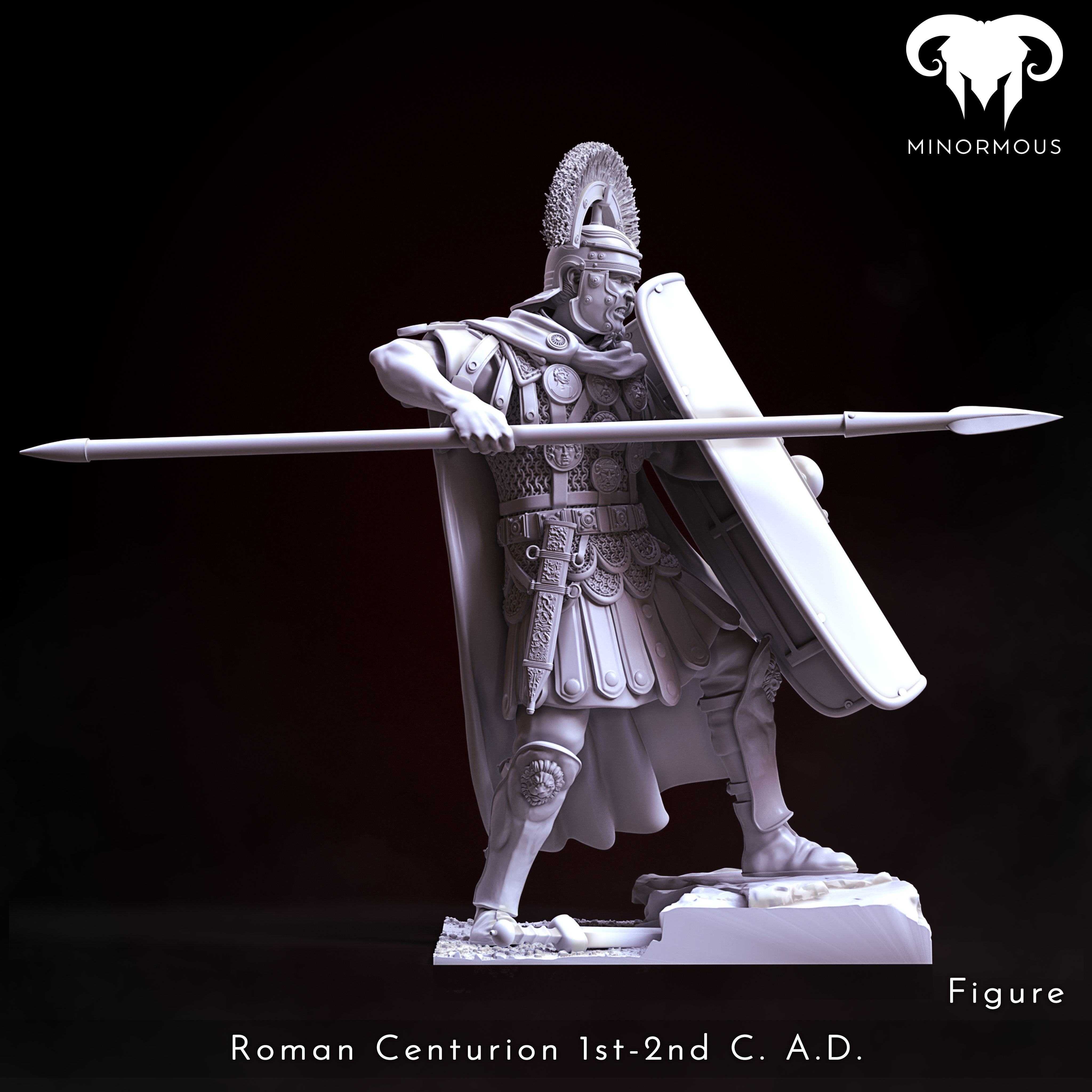 Bundle - Roman Centurion 1st-2nd CAD Spear of Rome 3D print model_9