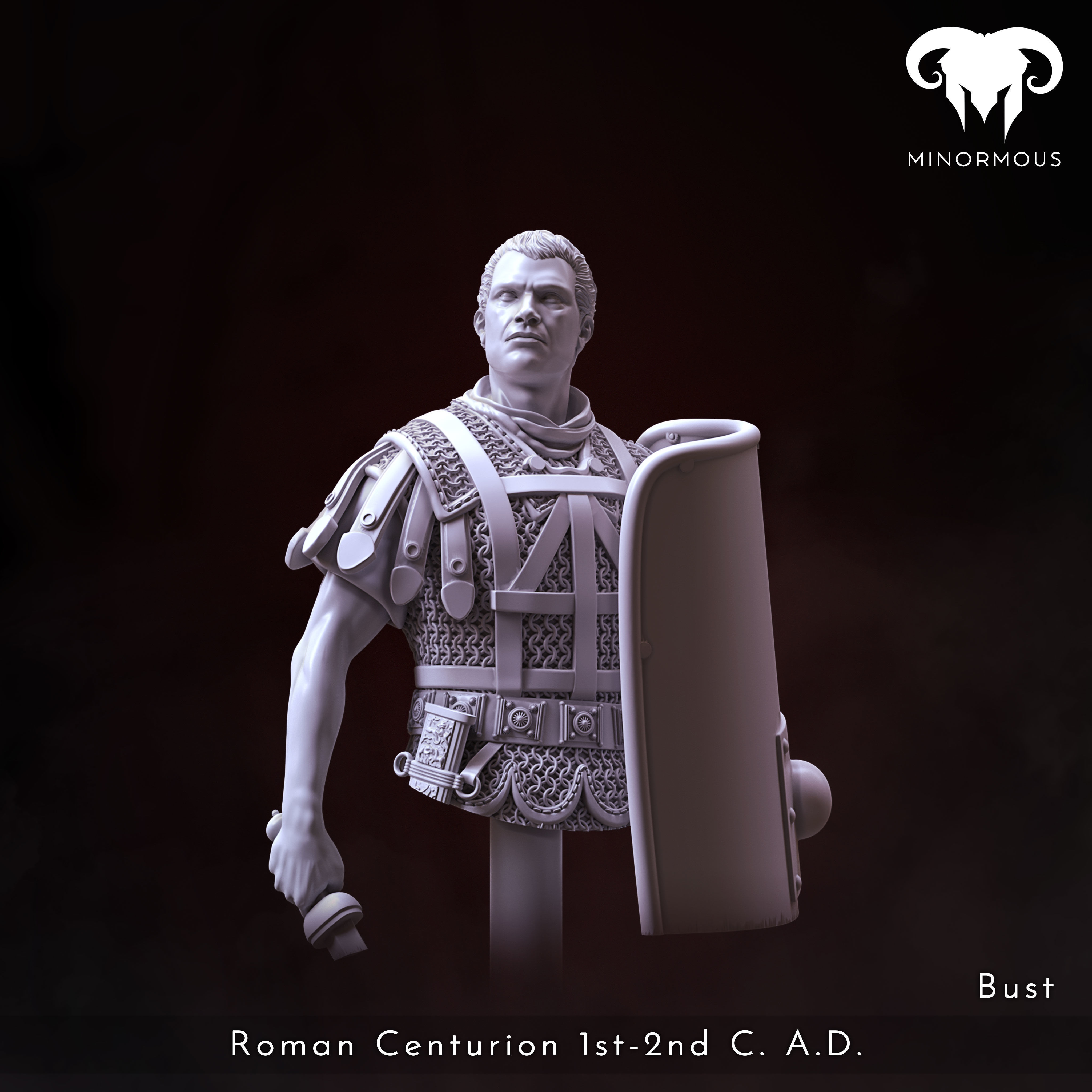 Bundle - Roman Centurion 1st-2nd CAD Bravery and Valor 3D print model_8