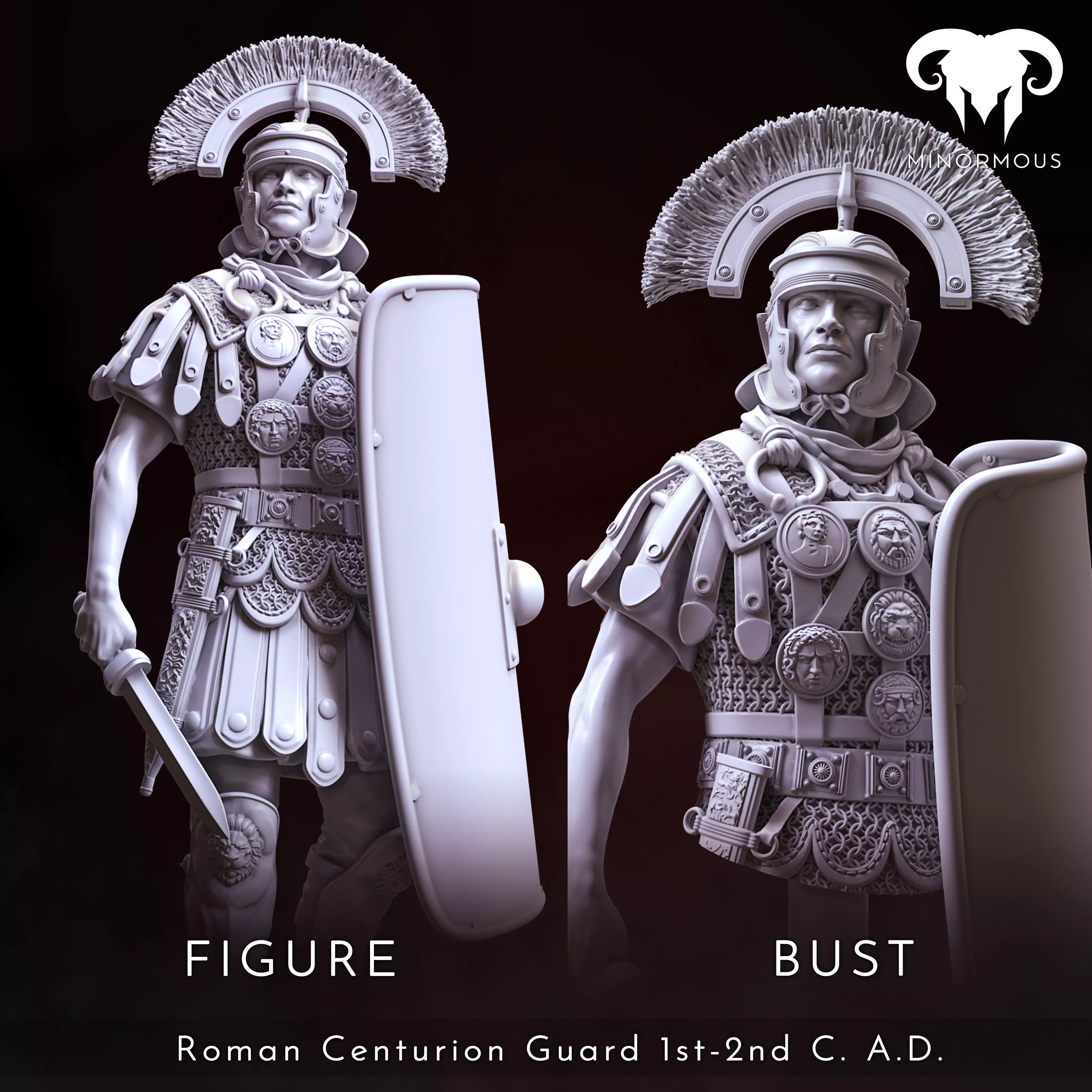 Bundle - Roman Centurion 1st-2nd CAD Bravery and Valor 3D print model_0