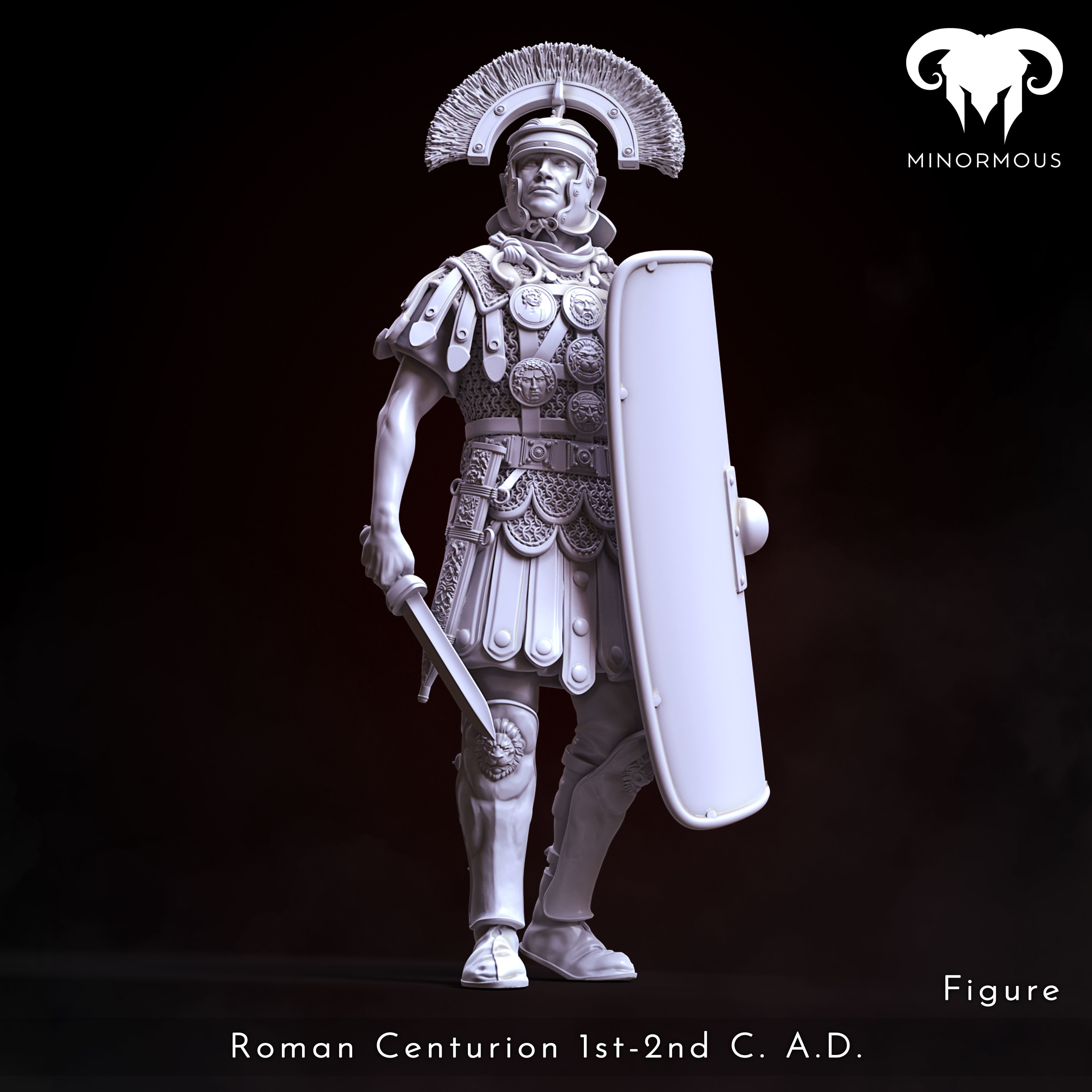 Bundle - Roman Centurion 1st-2nd CAD Bravery and Valor 3D print model_10