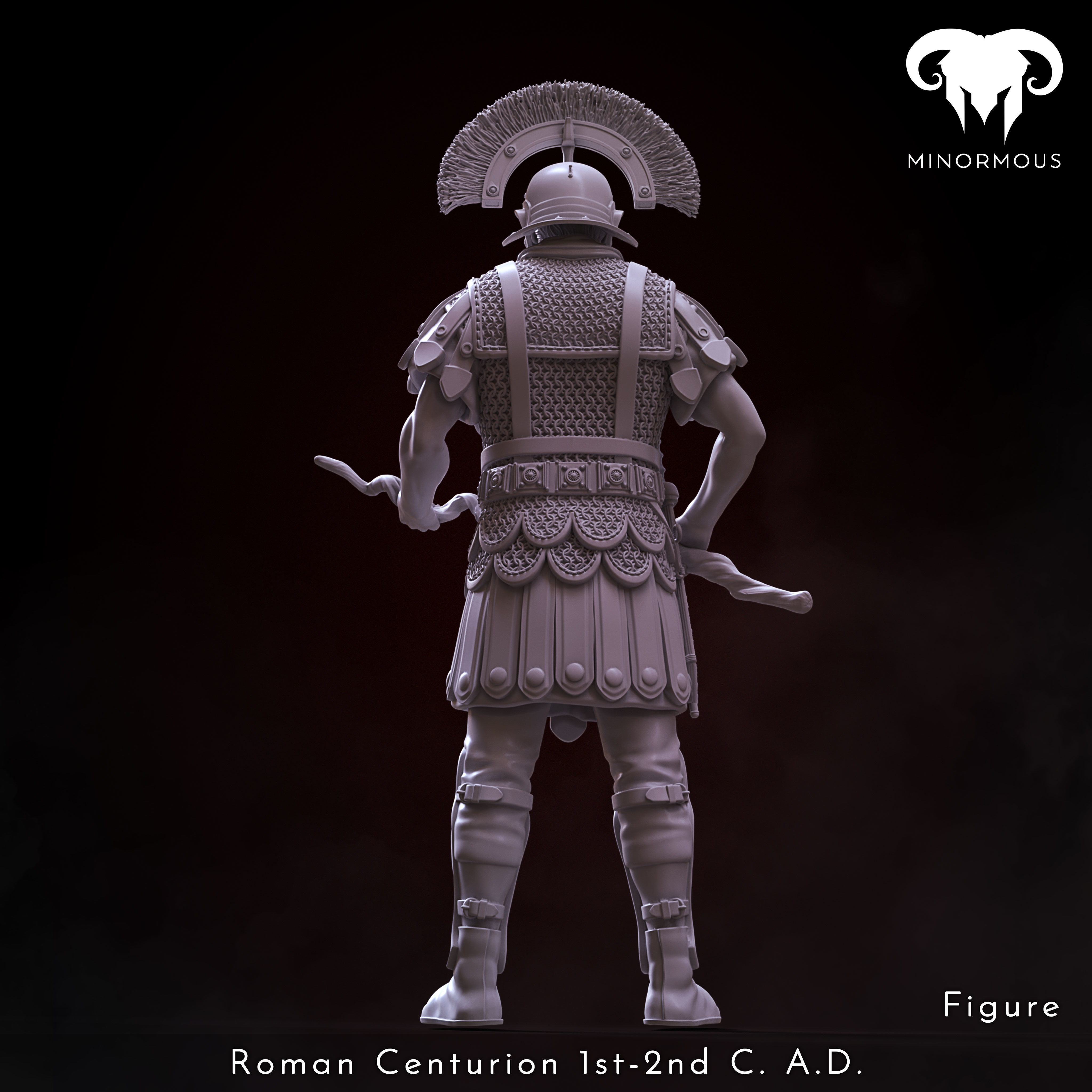 Figure - Roman Centurion 1st-2nd CAD Discipline and Order 3D print model_5