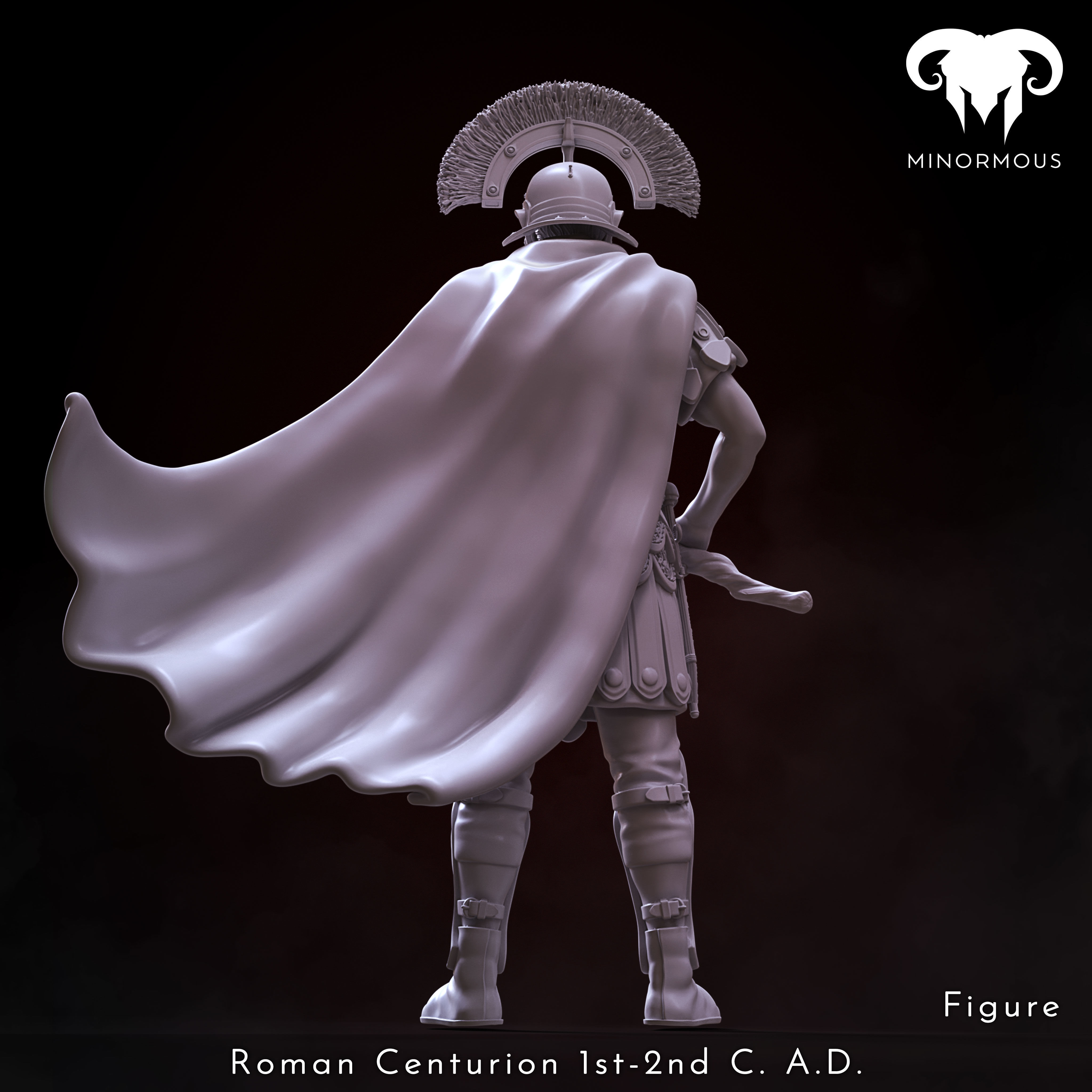 Figure - Roman Centurion 1st-2nd CAD Discipline and Order 3D print model_3