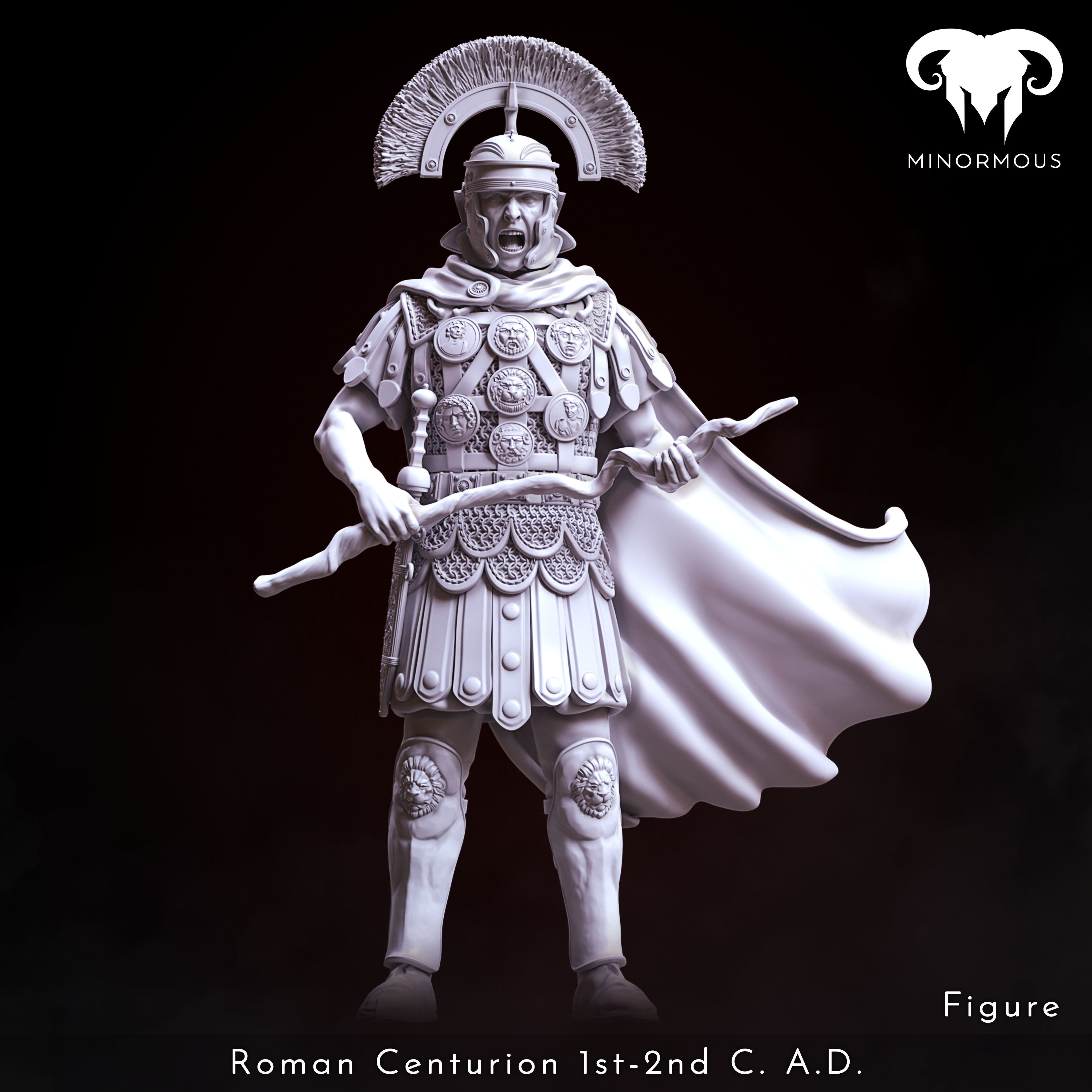 Figure - Roman Centurion 1st-2nd CAD Discipline and Order 3D print model_1