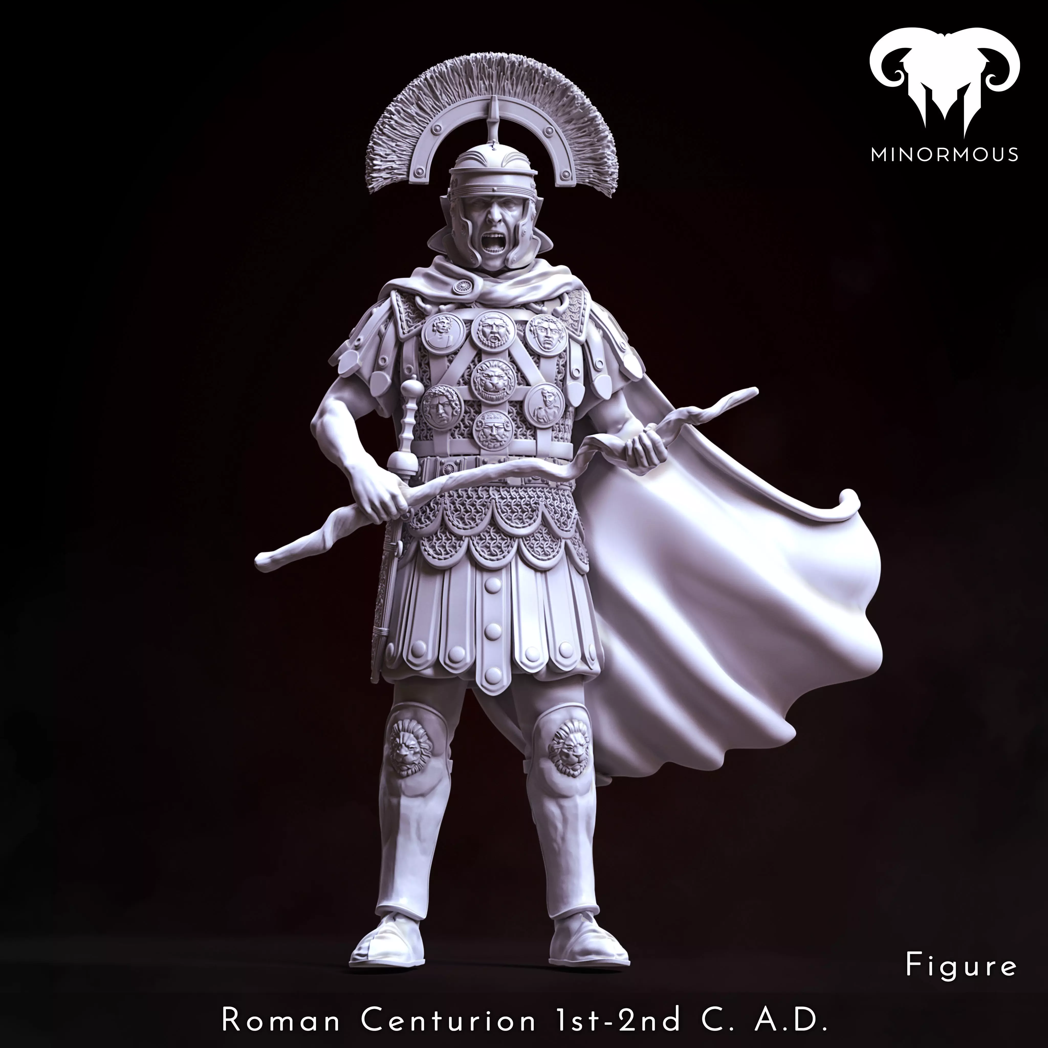 Figure - Roman Centurion 1st-2nd CAD Discipline and Order 3D print model_0