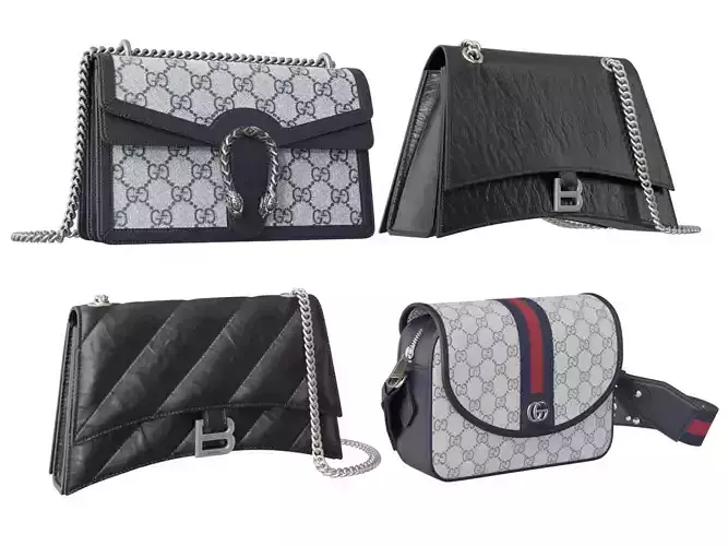 A collection of women branded bags