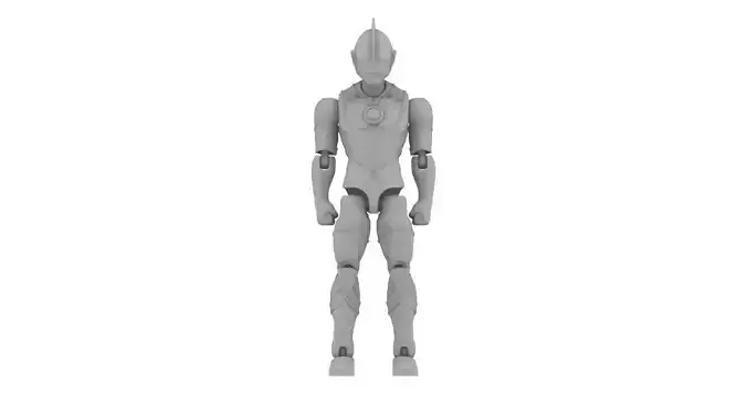 Ultraman - ARTICULATED POSEABLE ACTION FIGURE 100mm 3D print model