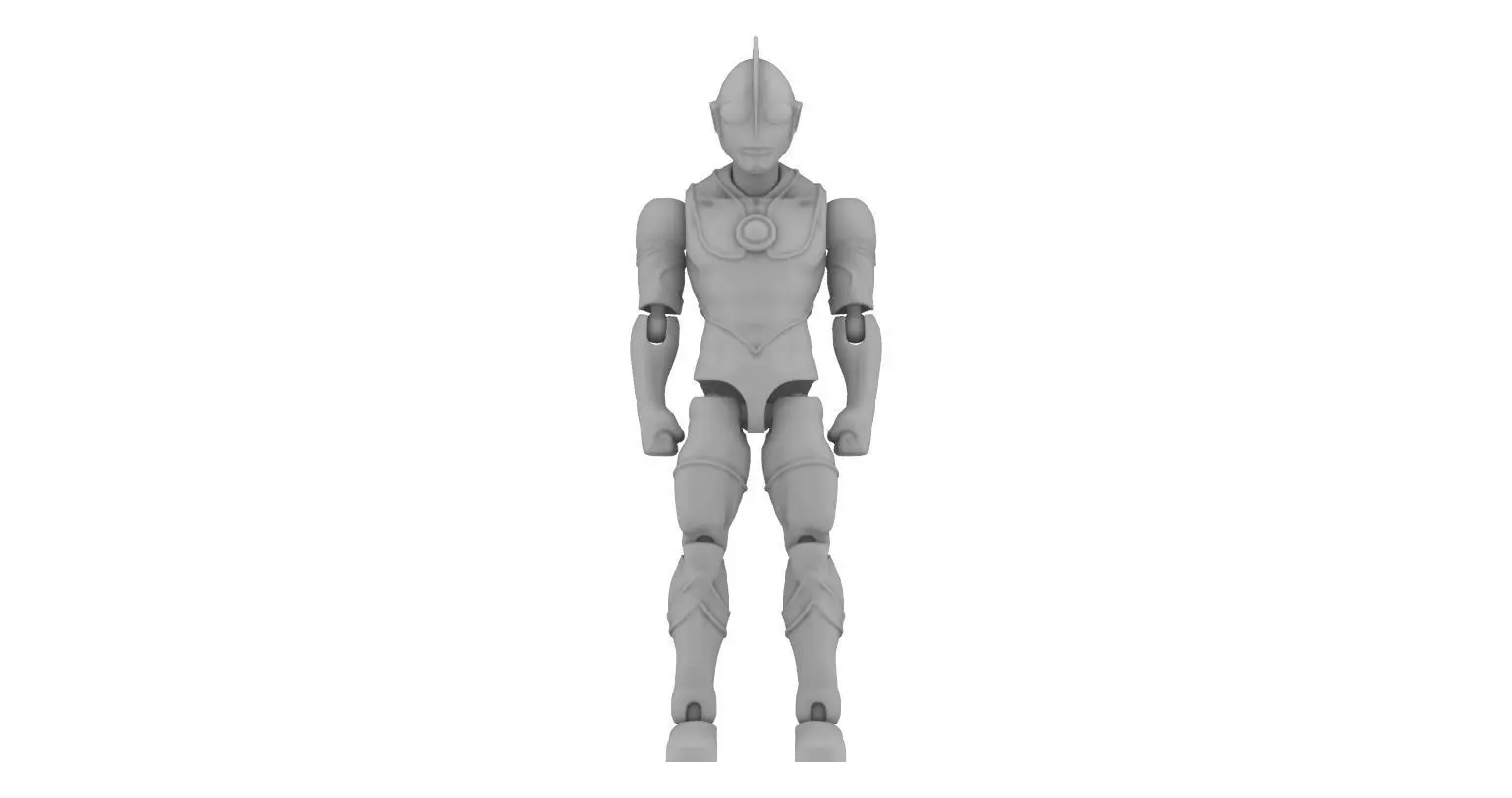 Ultraman - ARTICULATED POSEABLE ACTION FIGURE 100mm 3D print model_0