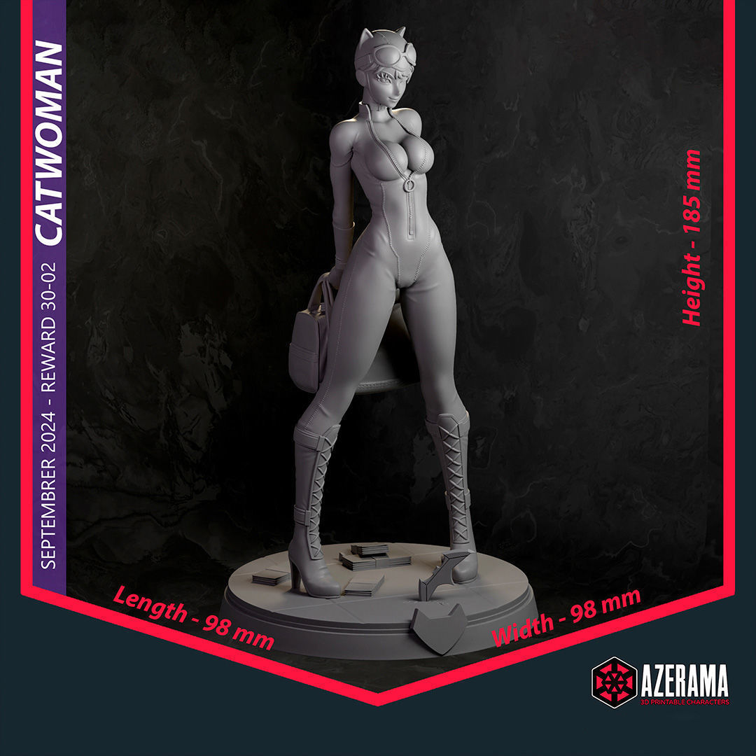  Catwoman STL Ready for 3D Printing 3D print model_4