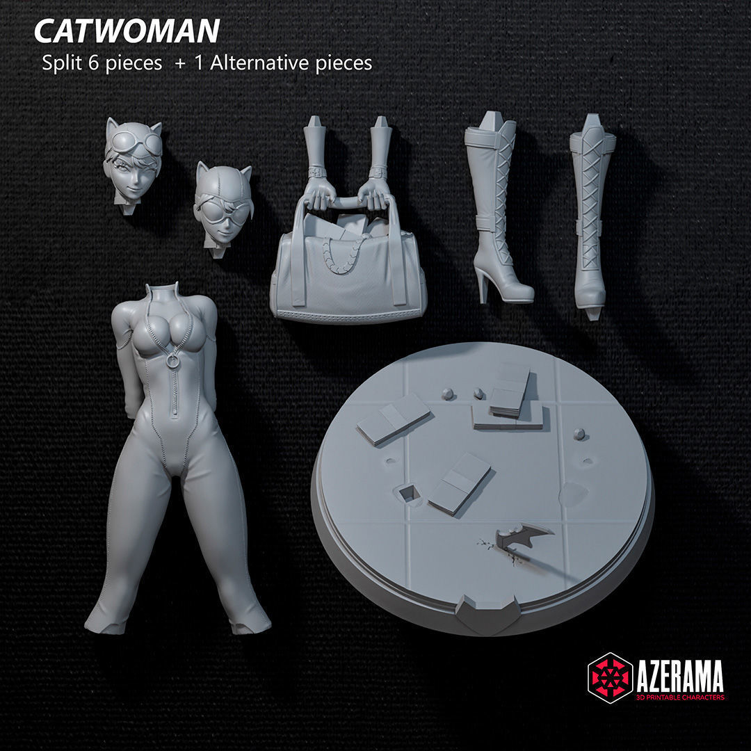  Catwoman STL Ready for 3D Printing 3D print model_2