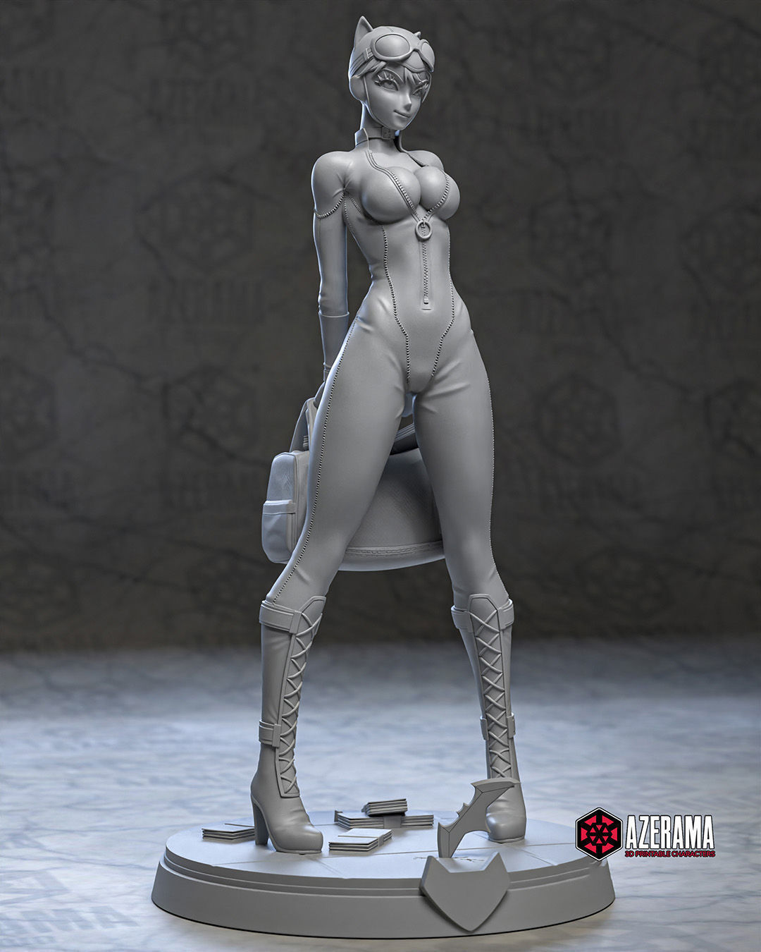  Catwoman STL Ready for 3D Printing 3D print model_13
