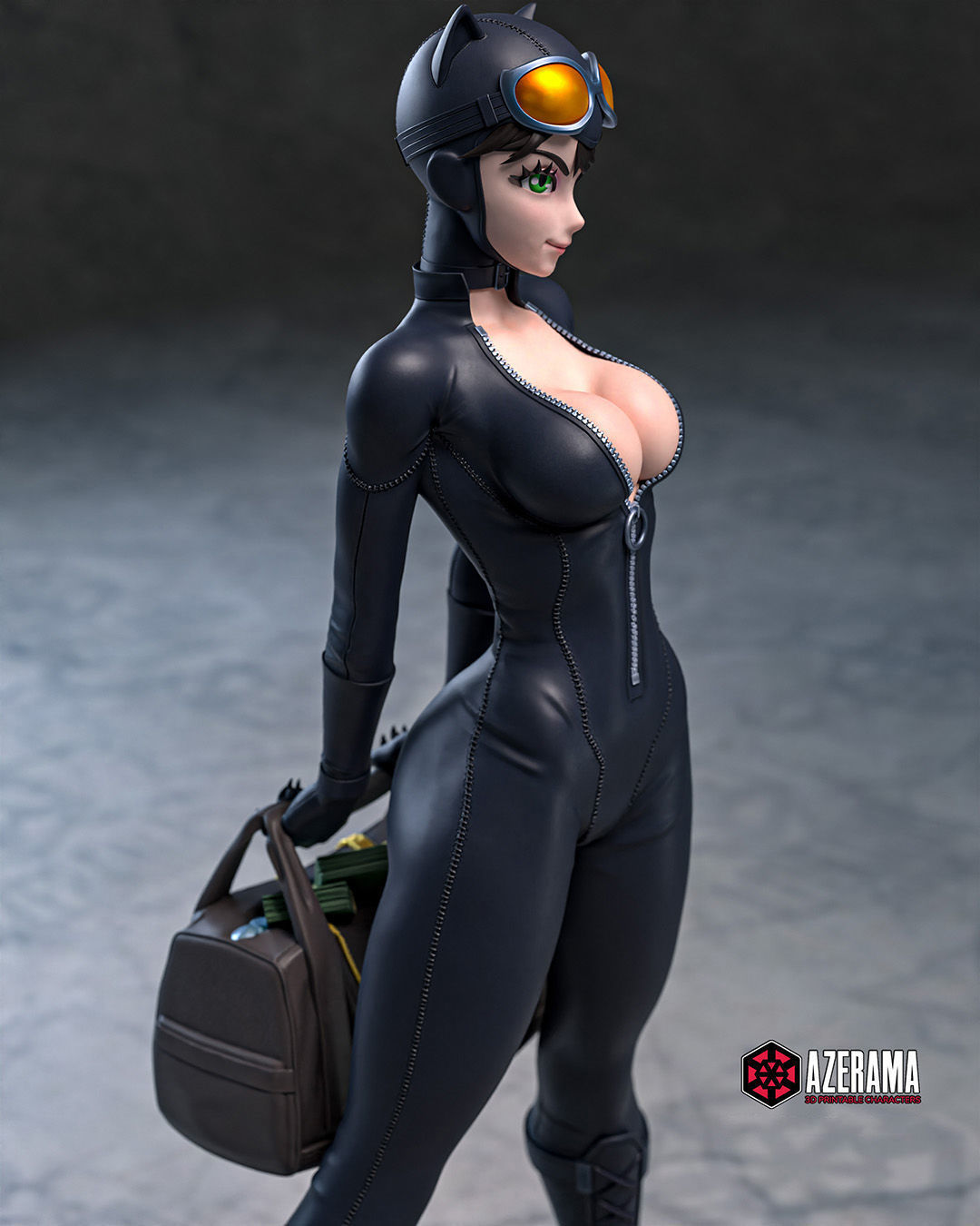  Catwoman STL Ready for 3D Printing 3D print model_9