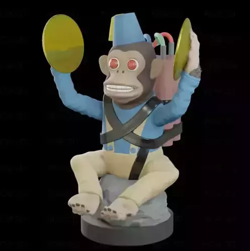 Monkey Bomb COD joystick holder 3D print model