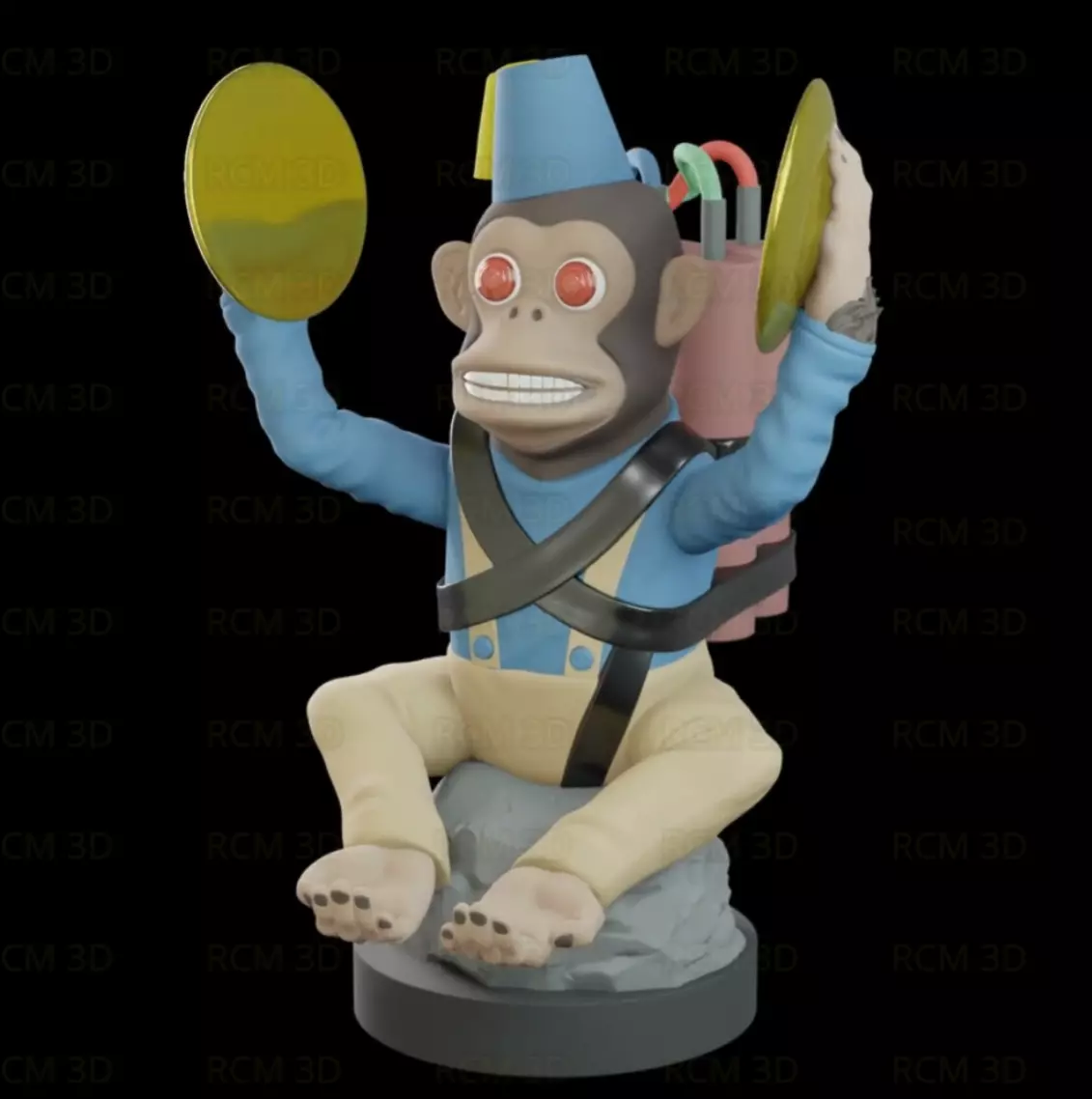Monkey Bomb COD joystick holder 3D print model