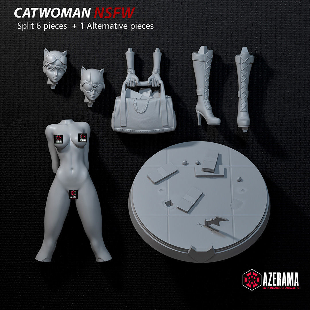 Catwoman NSFW STL Ready for 3D Printing 3D print model_2
