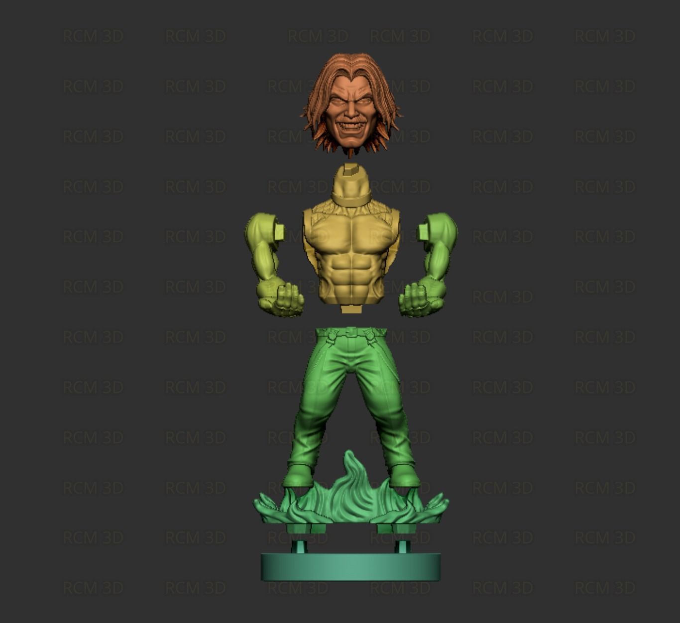 Rugal KOF joystick holder  3D print model_1