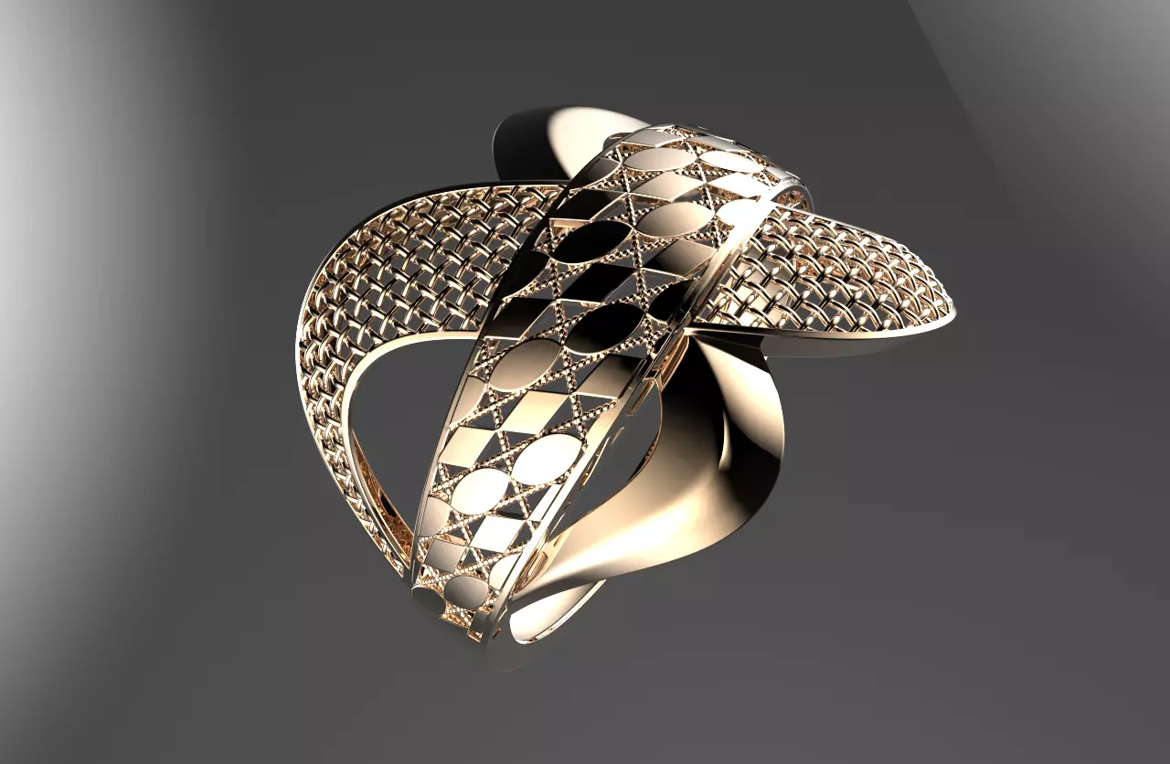 fusion jewelry ring 128 3D print model