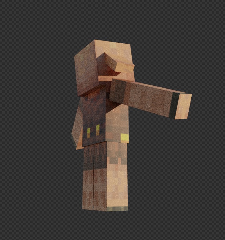 free Minecraft piglin Free low-poly 3D model_4