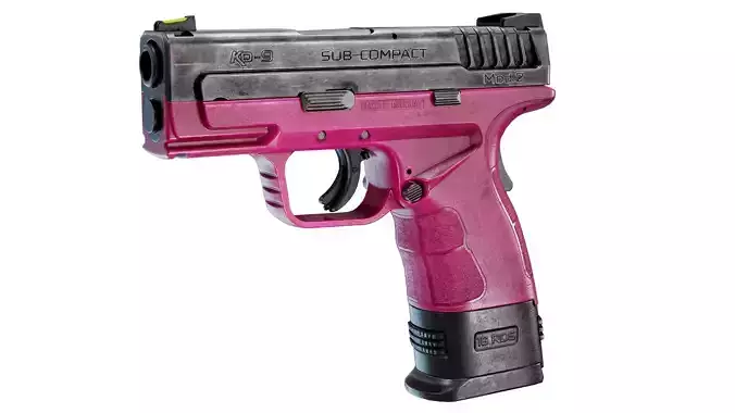 Hot Pink Pistol - Game Ready