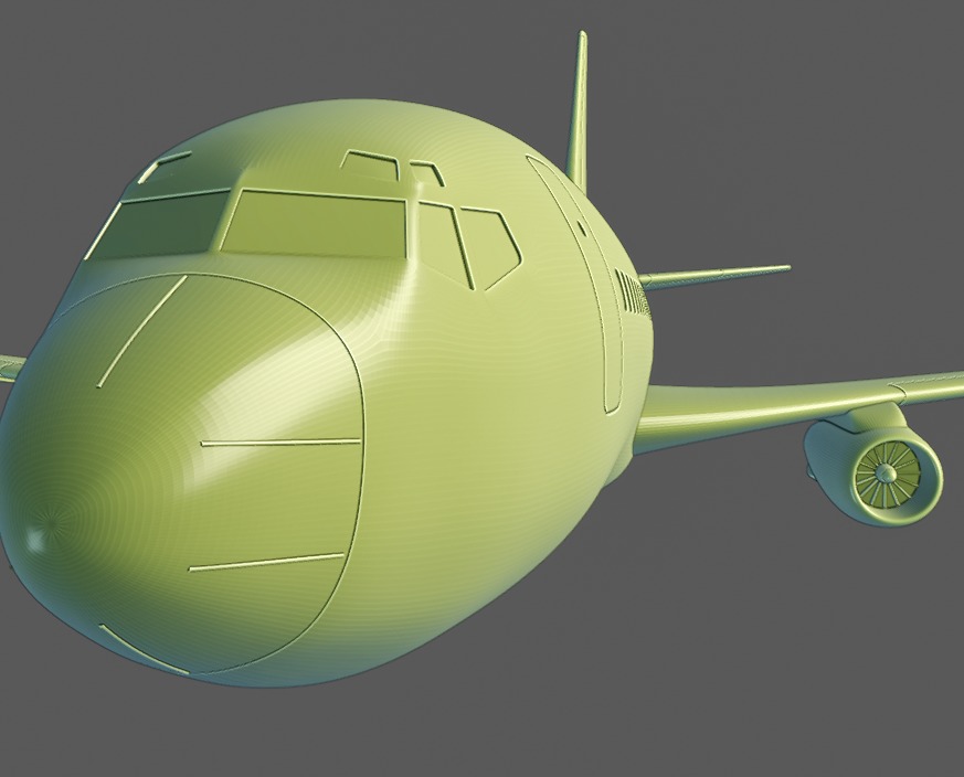 Boeing 737-200 ready to 3D printing 3D print model_6