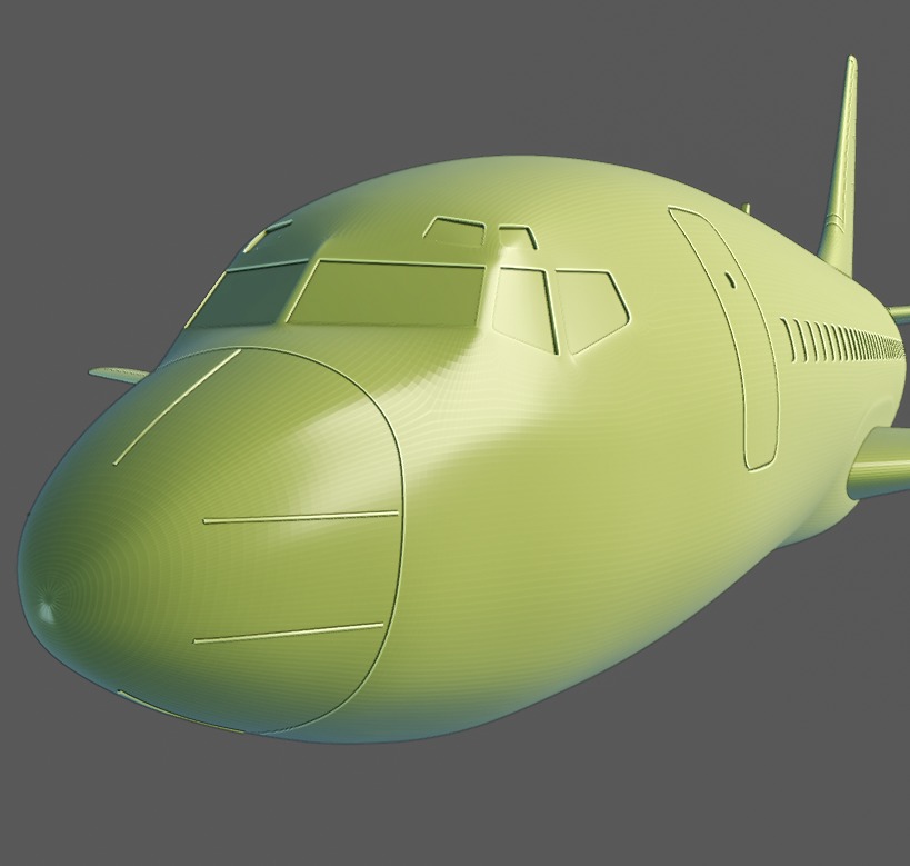 Boeing 737-200 ready to 3D printing 3D print model_5