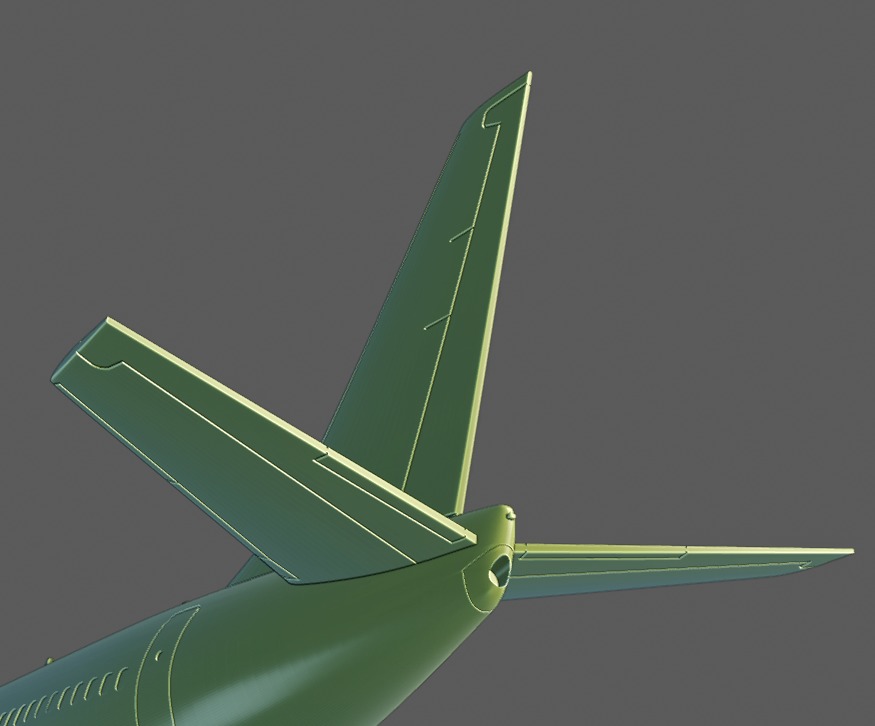 Boeing 737-200 ready to 3D printing 3D print model_3