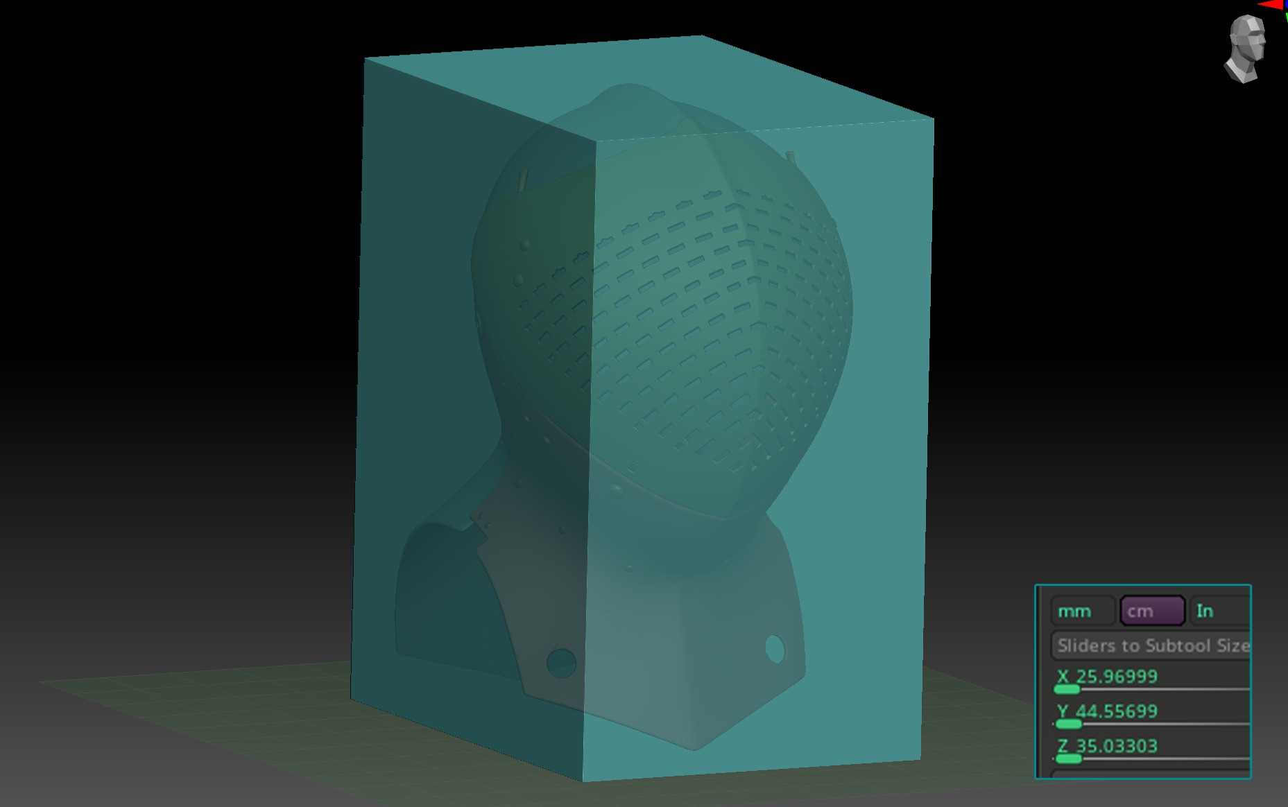 Sir Chapel Helmet - STL 3D print model_2