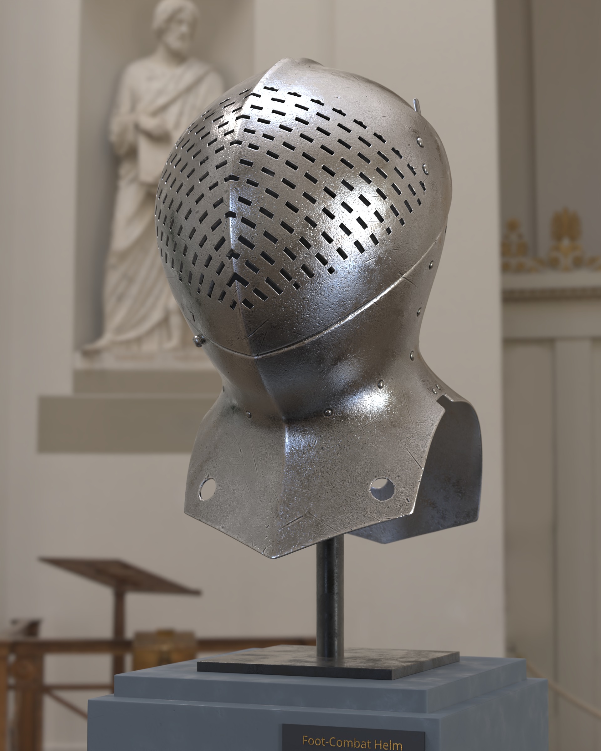 Sir Chapel Helmet - STL 3D print model_5
