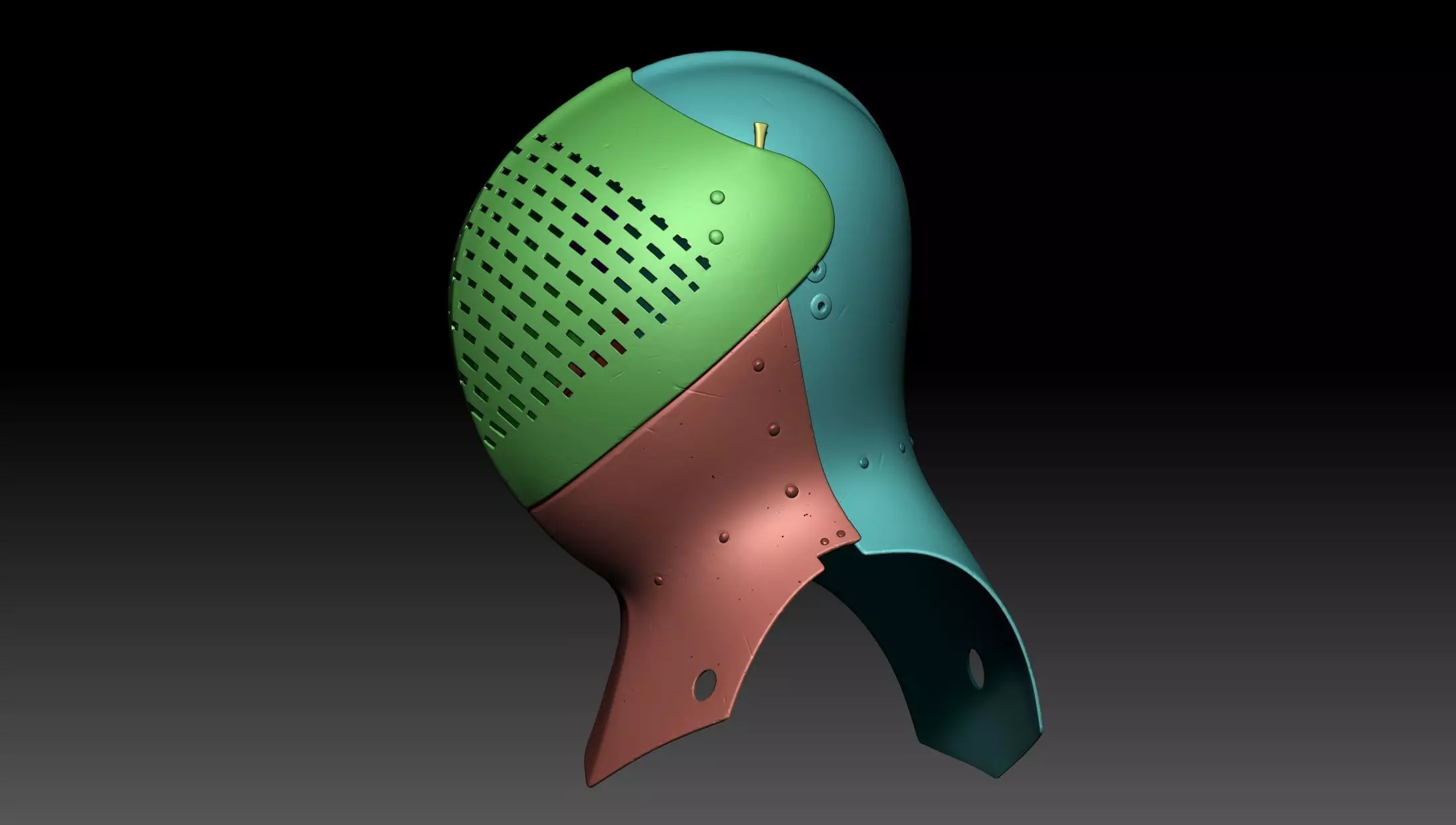 Sir Chapel Helmet - STL 3D print model_0